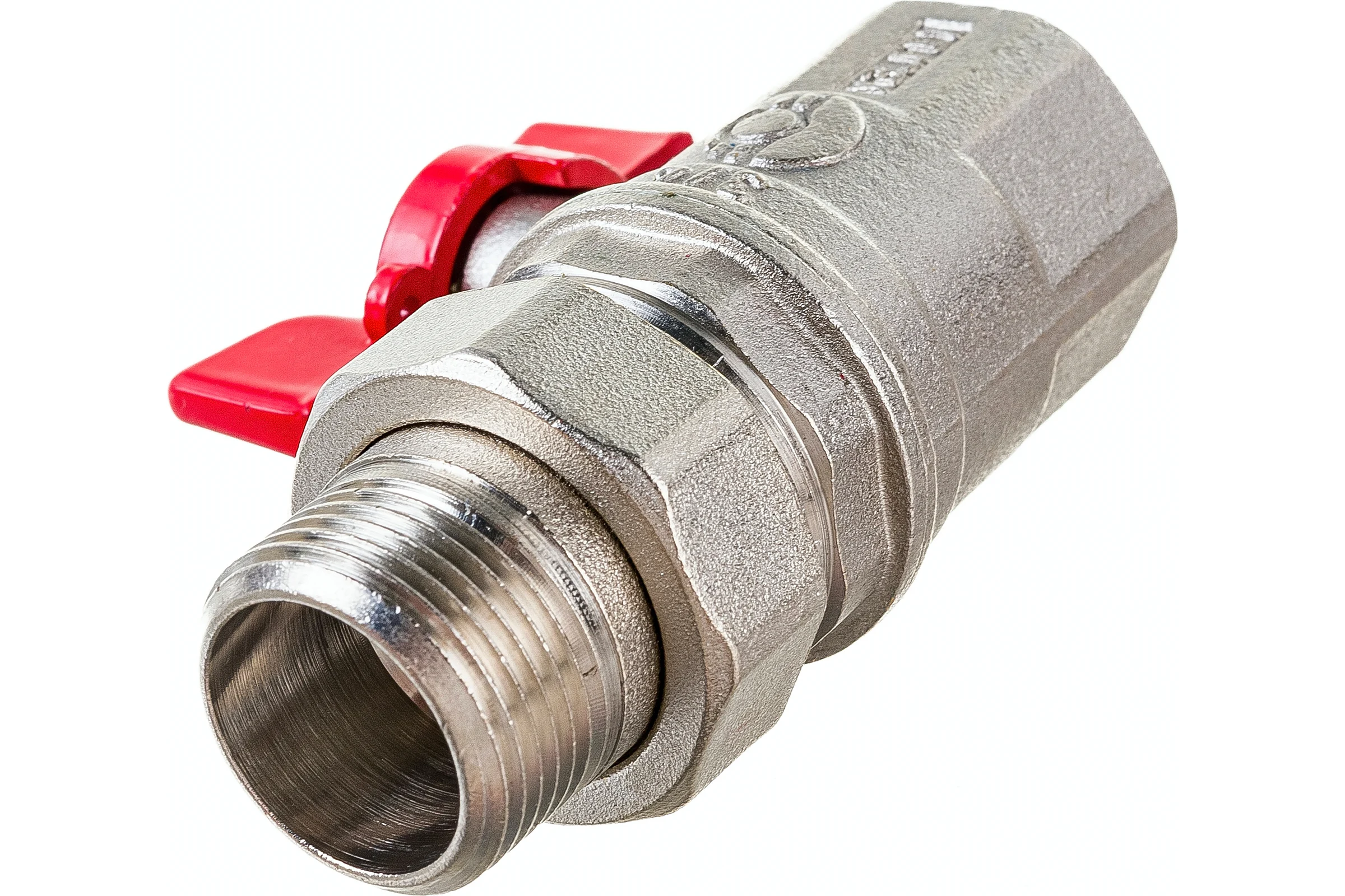 Шаровой кран VALFEX PREMIUM для воды, с американкой, 3/4" ВР/НР, бабочка VF.227.NB1.034.PREMIUM