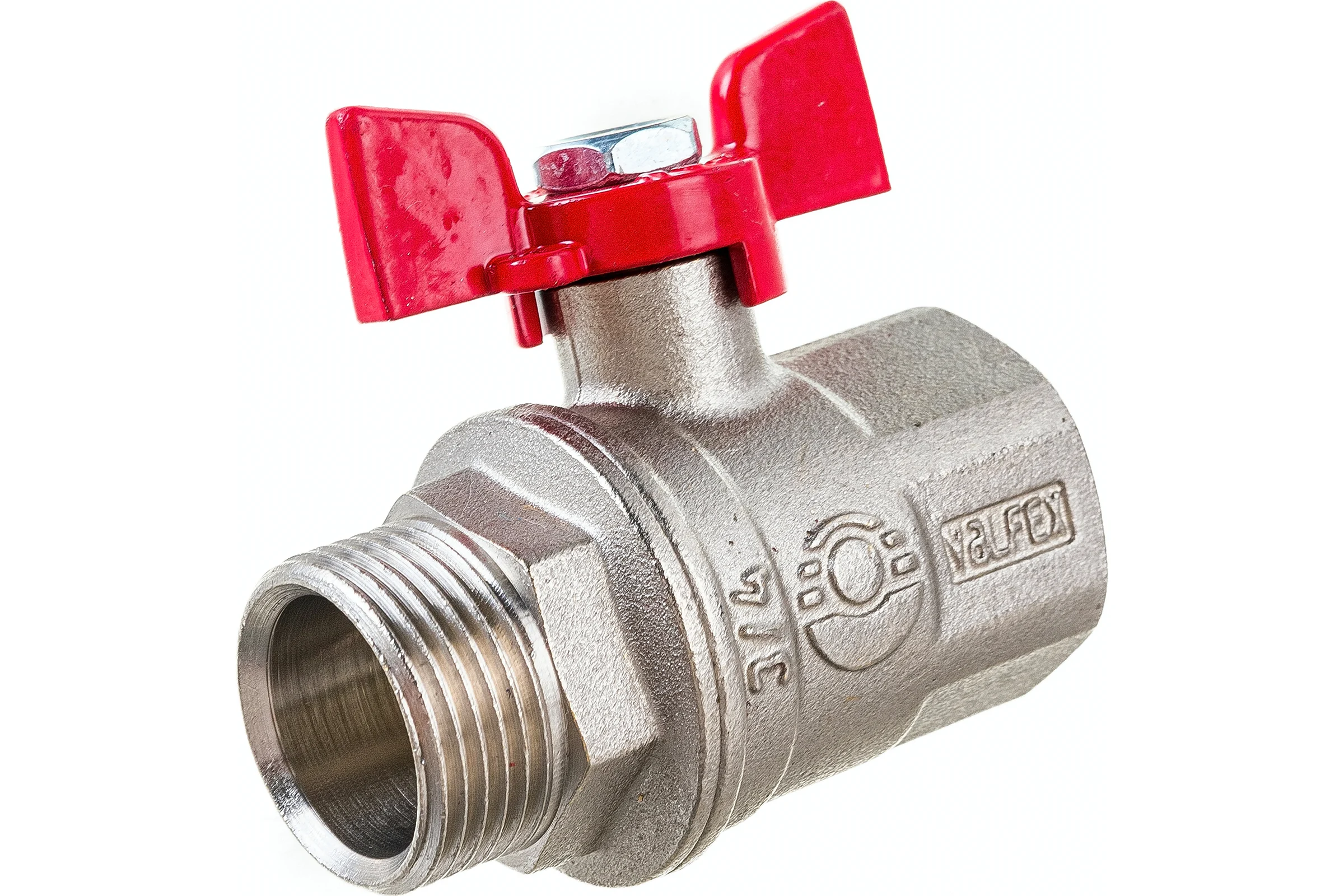 Шаровой кран VALFEX PREMIUM для воды, 3/4" ВР/НР, бабочка VF.218.NB1.034.PREMIUM