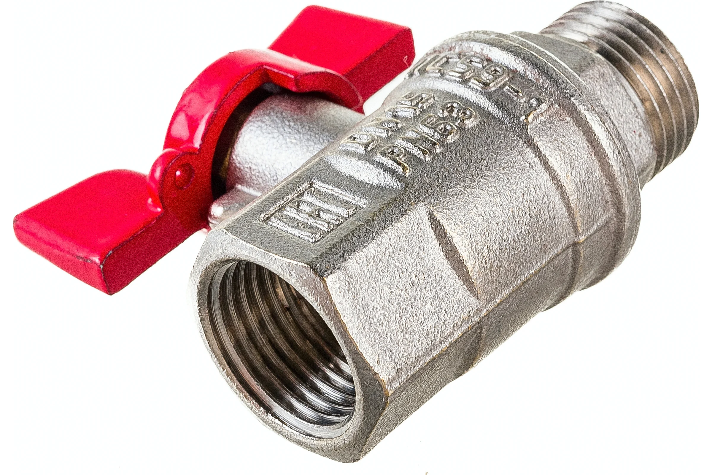 Шаровой кран VALFEX PREMIUM для воды, 1/2" ВР/НР, бабочка VF.218.NB1.012.PREMIUM