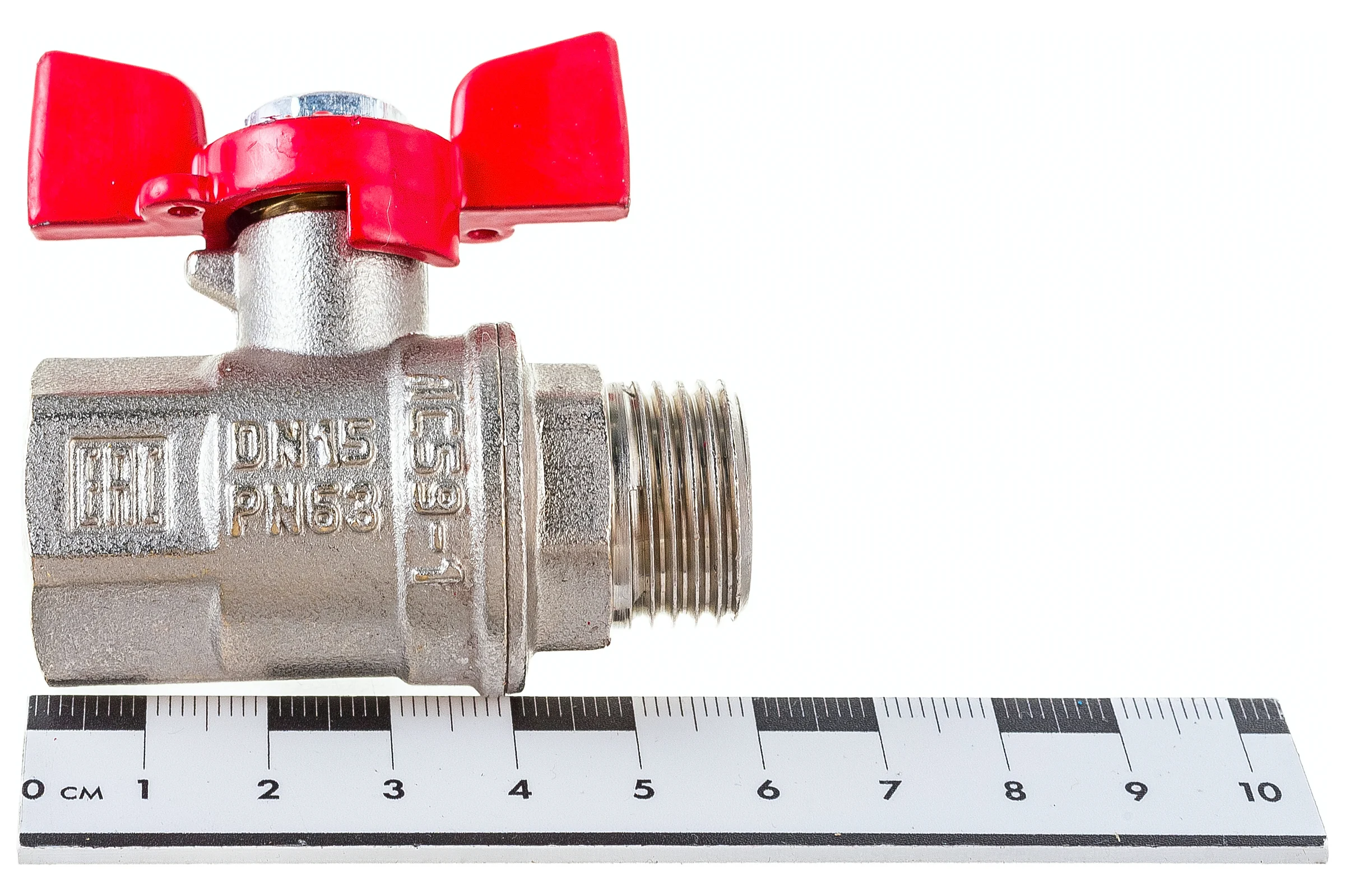Шаровой кран VALFEX PREMIUM для воды, 1/2" ВР/НР, бабочка VF.218.NB1.012.PREMIUM