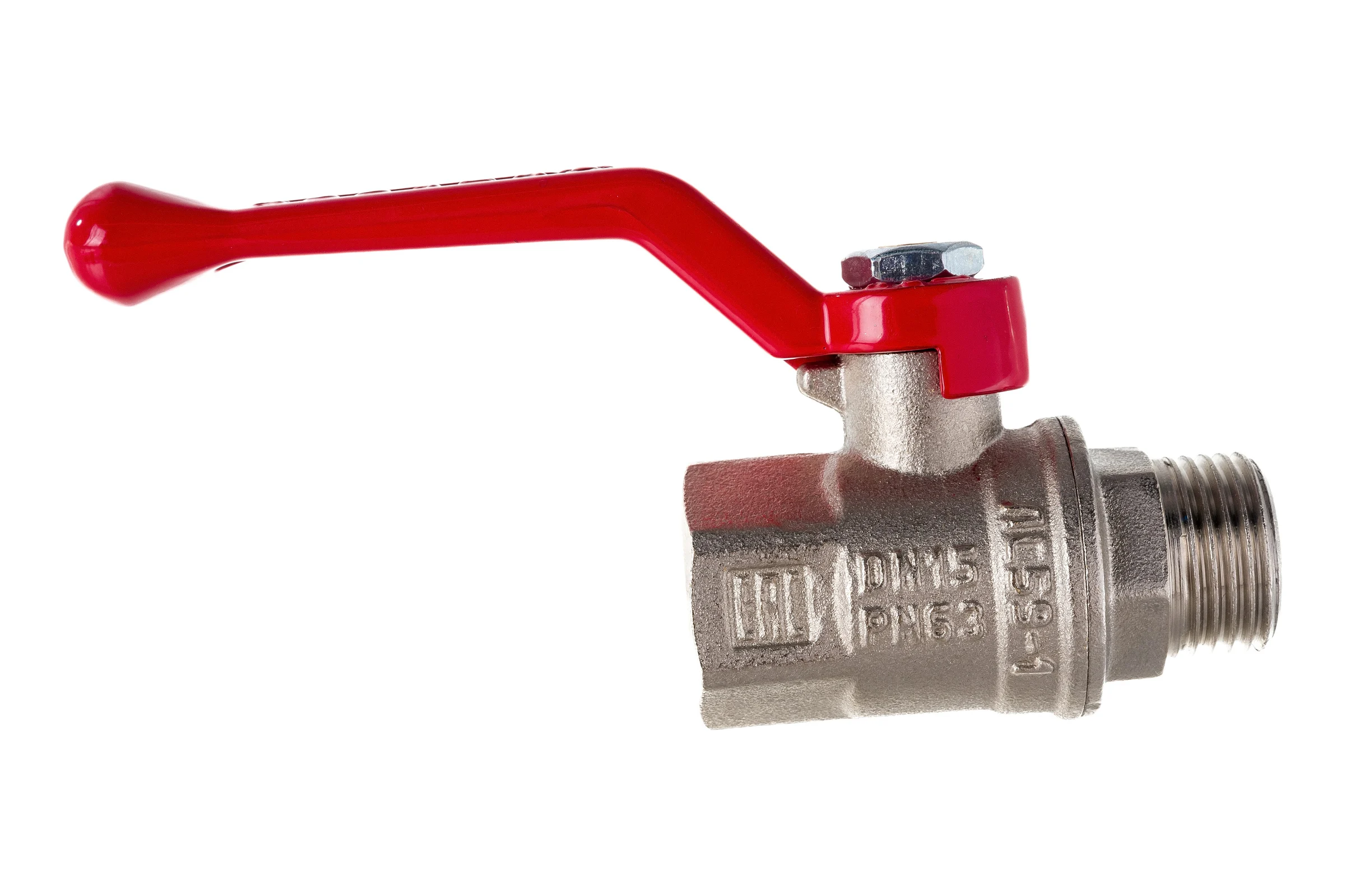 Шаровой кран VALFEX PREMIUM для воды, 1/2" ВР/НР, рычаг VF.215.NR1.012.PREMIUM