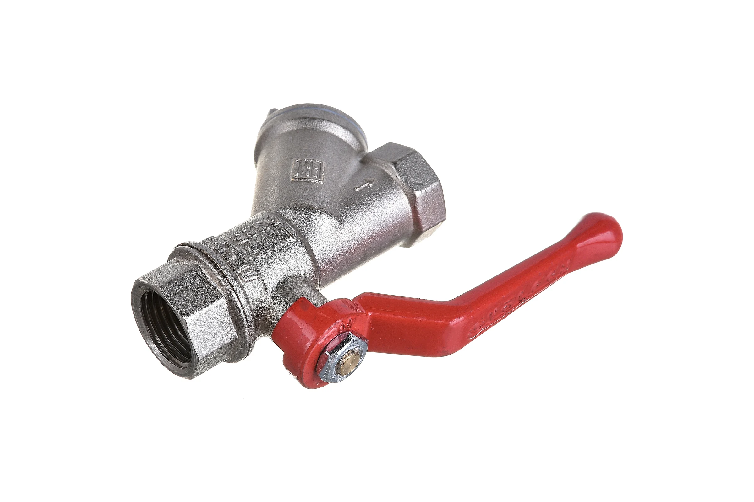 Шаровой кран с фильтром VALFEX PREMIUM для воды, 1/2" ВР/ВР, рычаг VF.292.NR1.012.PREMIUM