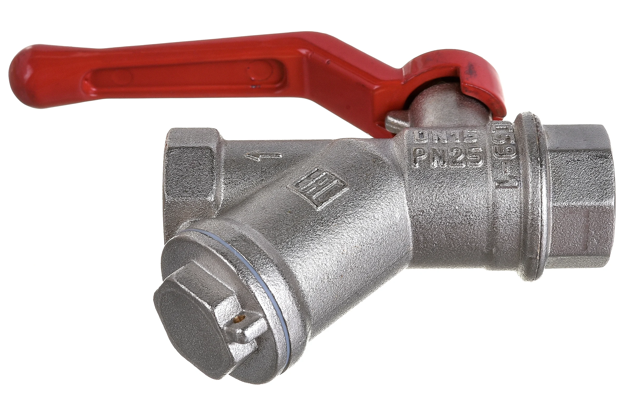 Шаровой кран с фильтром VALFEX PREMIUM для воды, 1/2" ВР/ВР, рычаг VF.292.NR1.012.PREMIUM