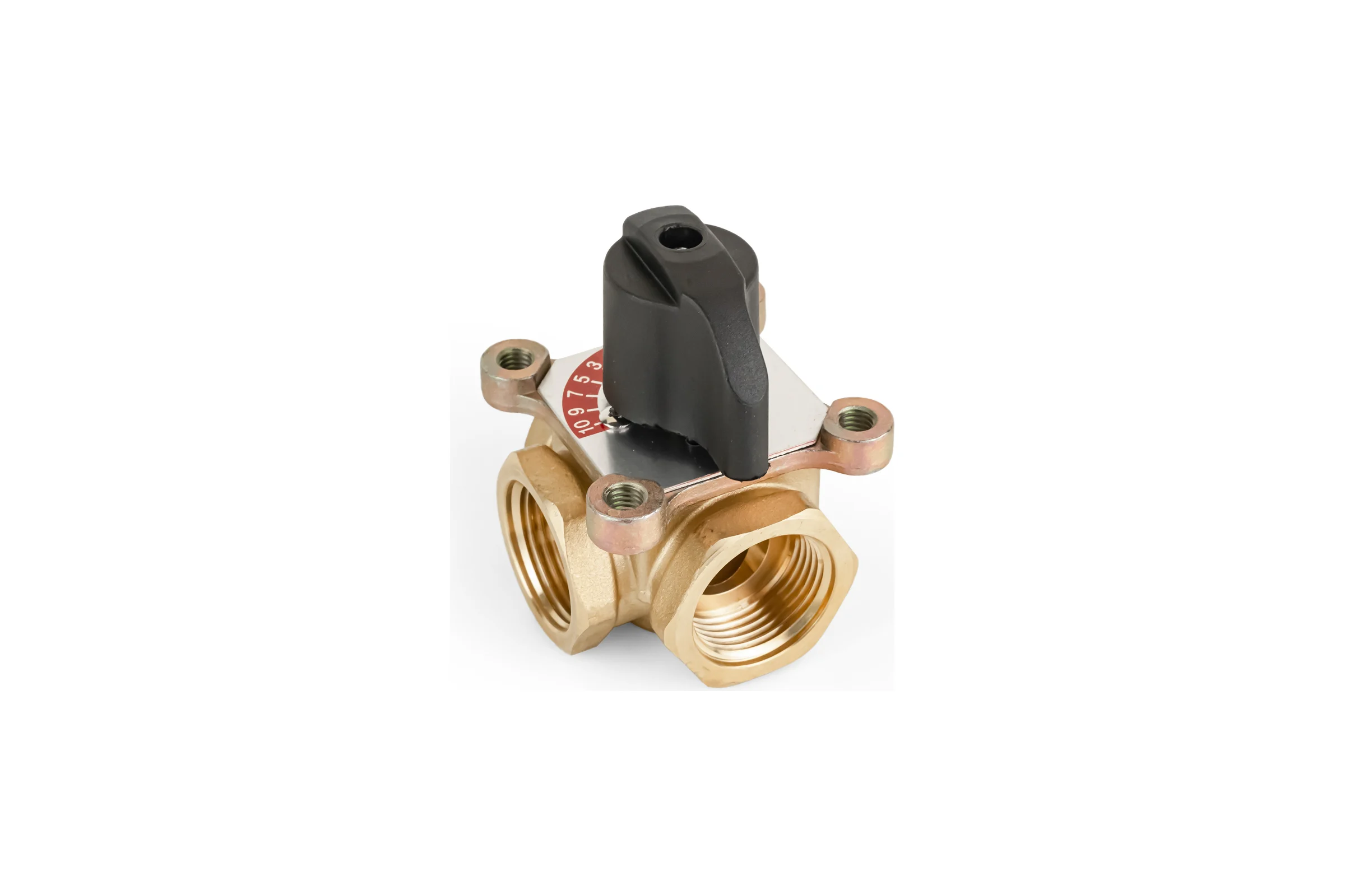 Четырёхходовой поворотный смесительный клапан 1" PROFACTOR PF RVM 390.25