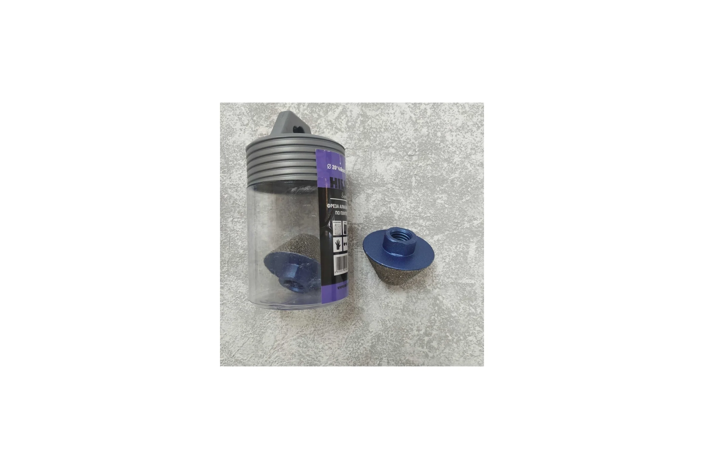 Фреза алмазная конусная по плитке Hilberg 20-48 мм Super Hard m14 HH348