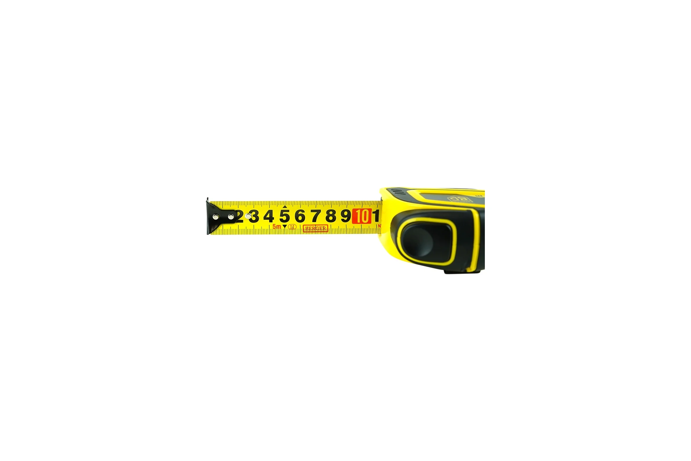 Рулетка Berger BG ударопрочная, с автостопом, 5м, 25мм BG1758