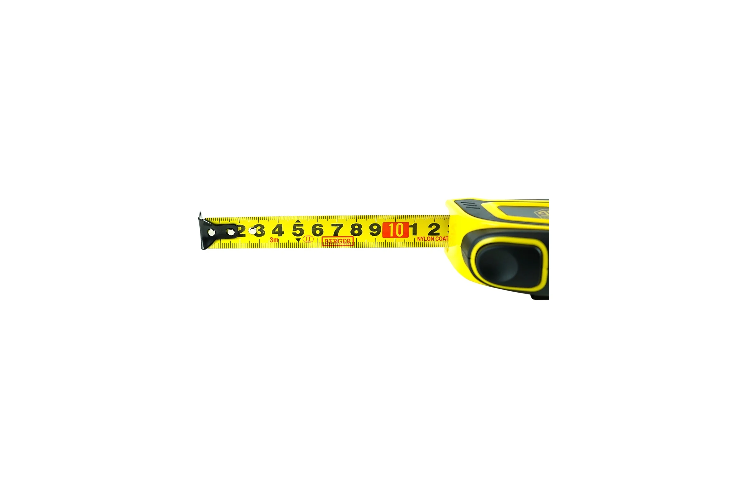 Рулетка Berger BG ударопрочная, с автостопом, 3м, 19мм BG1757