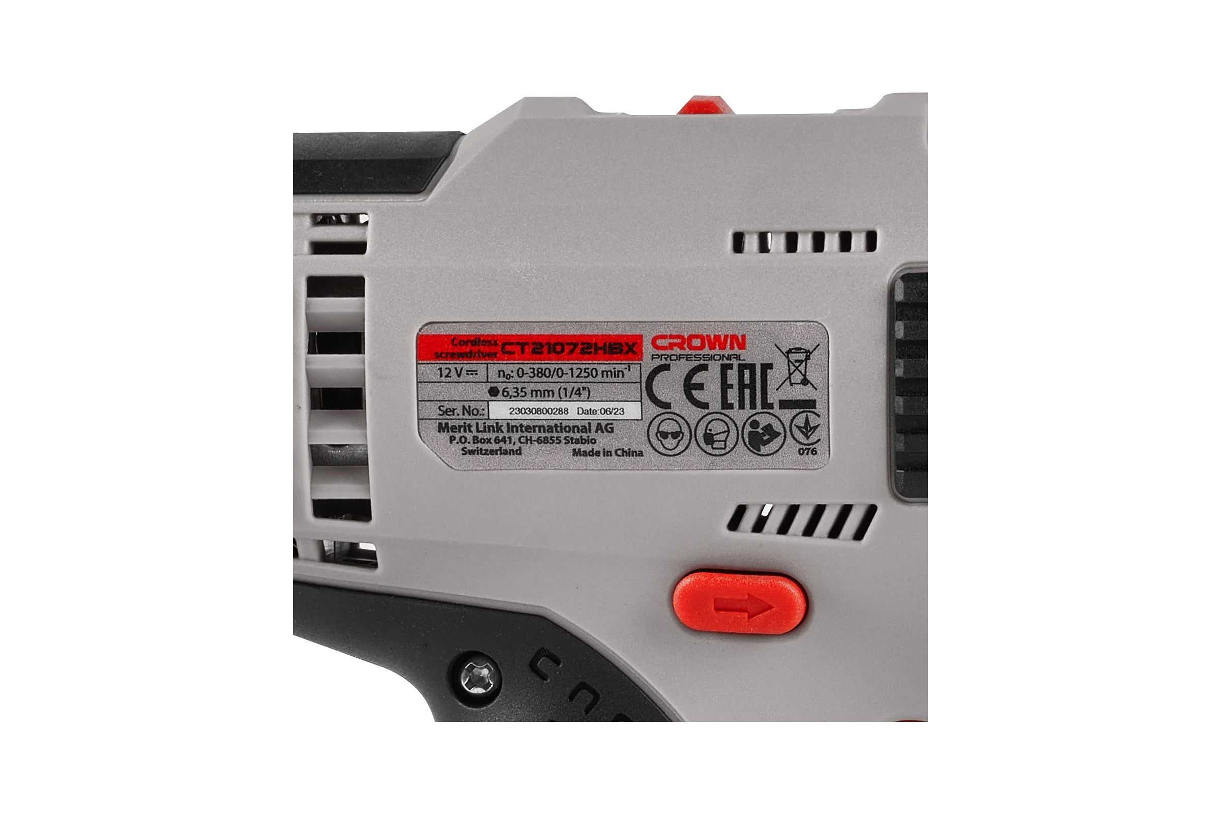 Аккумуляторный шуруповерт Crown CT21072HBX-2 BMC