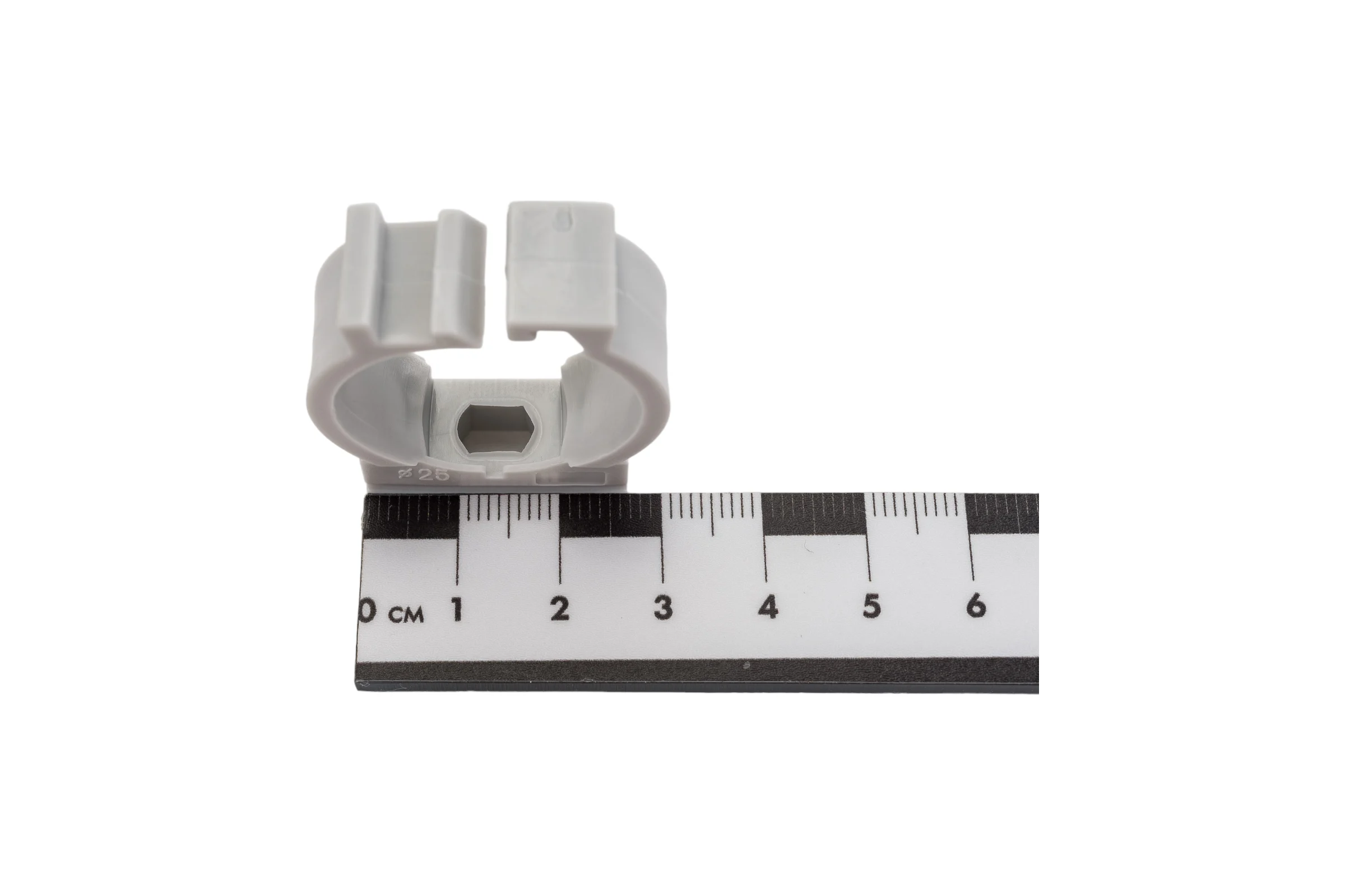 Крепеж-клипса для трубы D25 мм с фиксатором TDM ELECTRIC SQ0405-0103