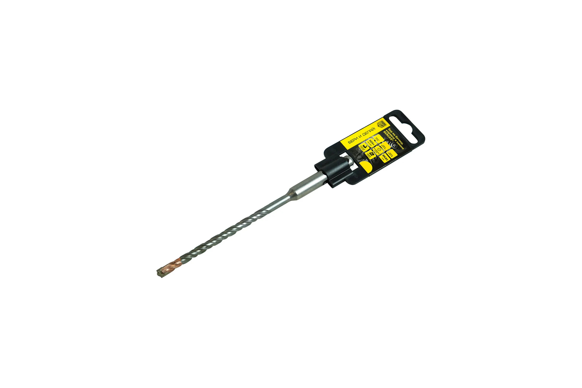 Бур по бетону и кирпичу SDS plus 8х110x60 мм Berger BG BG1854