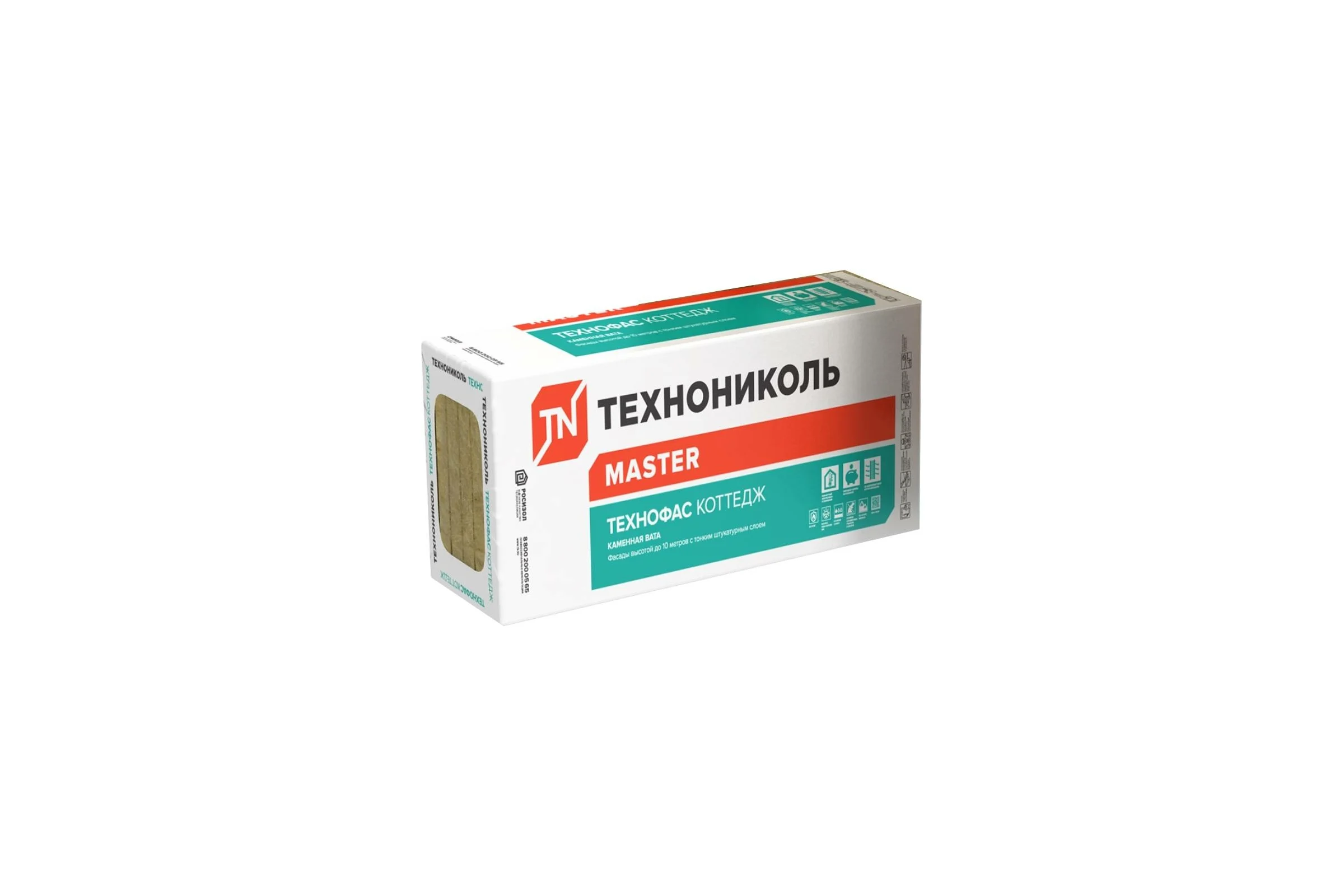 Минеральная изоляция Технониколь ТЕХНОФАС КОТТЕДЖ (6 плит; 1200х600х50 мм) TN495005