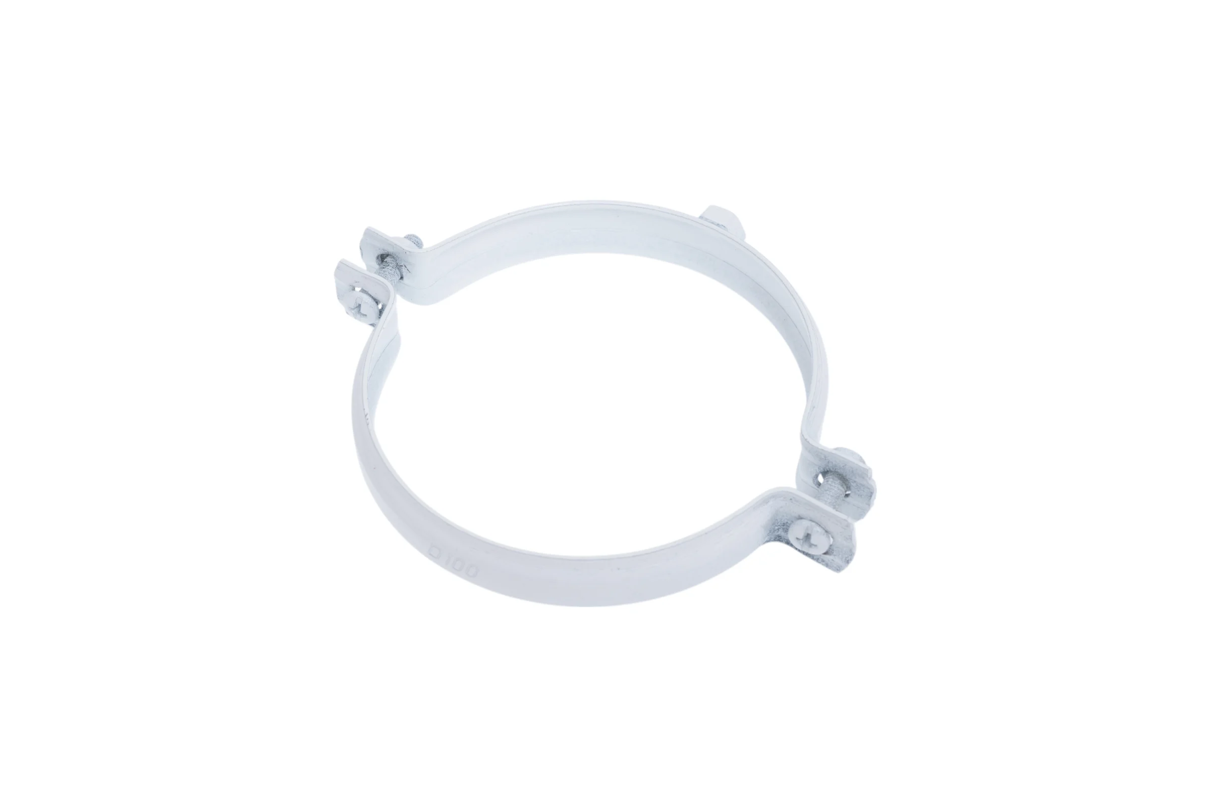 Крепление к стене KRATS D100 белое, металлическое (вод.хомут) KS-100