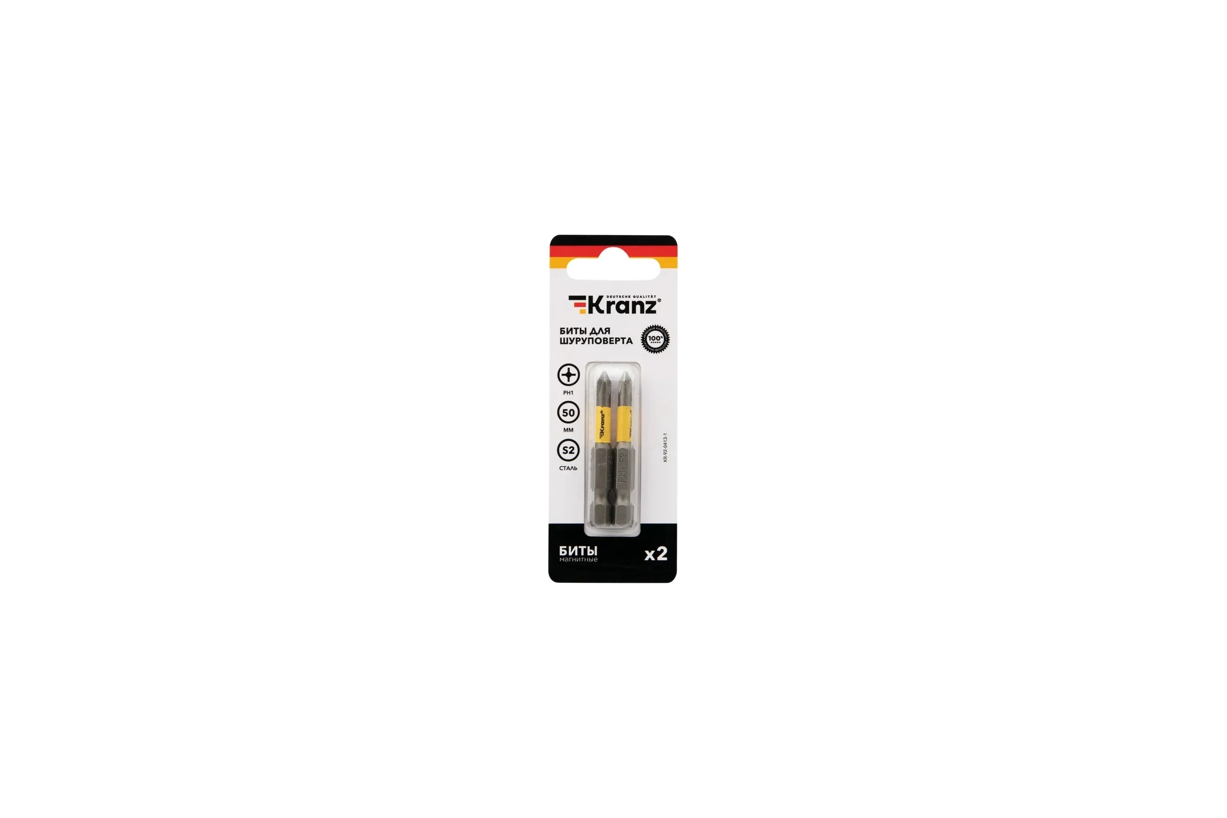 Бита (2 шт; PH1x50 мм) для шуруповерта KRANZ KR-92-0413-1