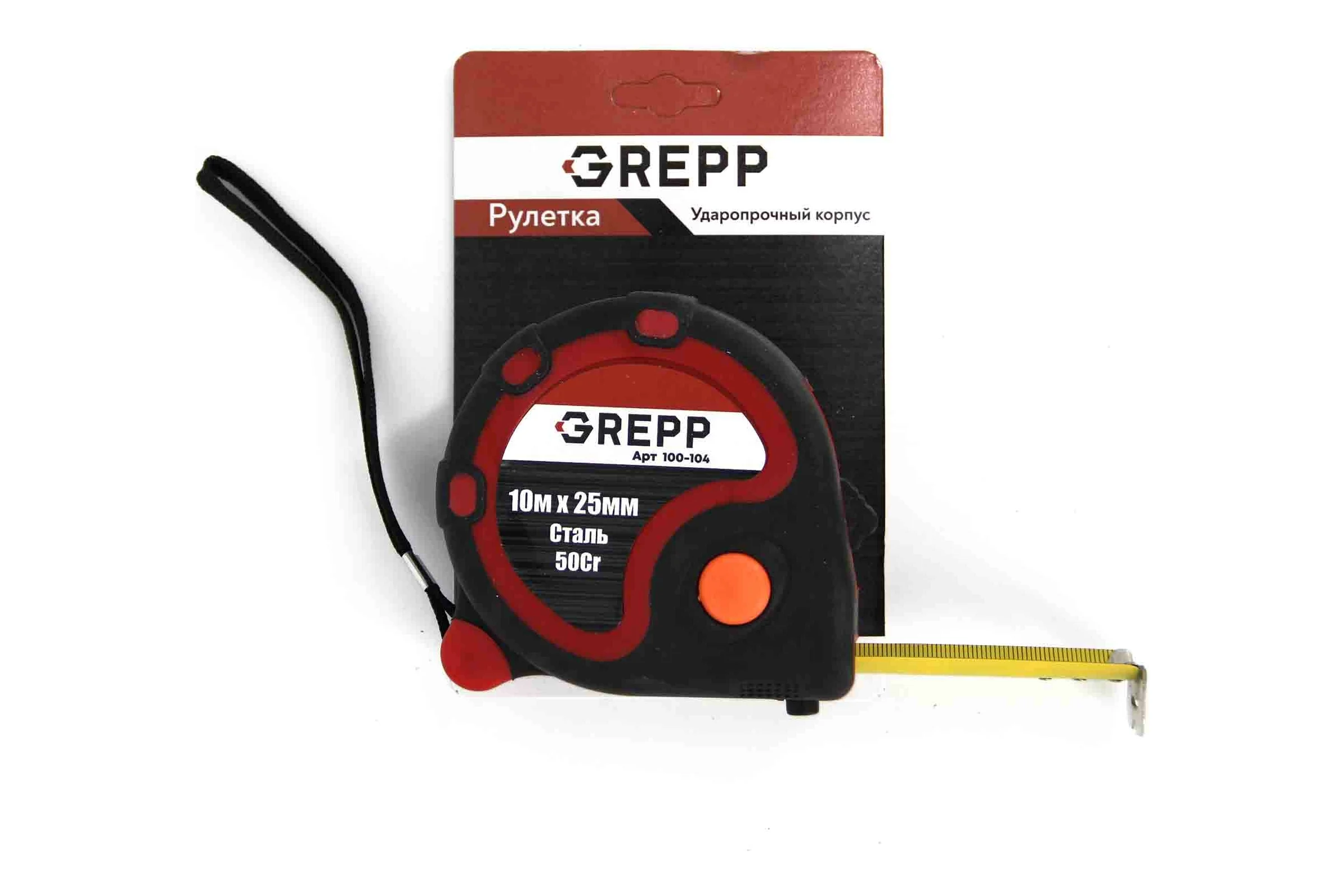 Рулетка GREPP Ladina 10м 25мм 100-104