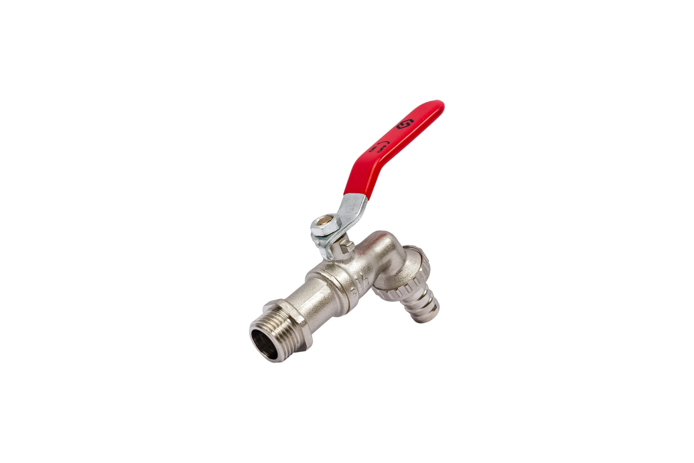 Шаровой кран MVI водоразборный 1/2" наружная-штуцер BV.633.04