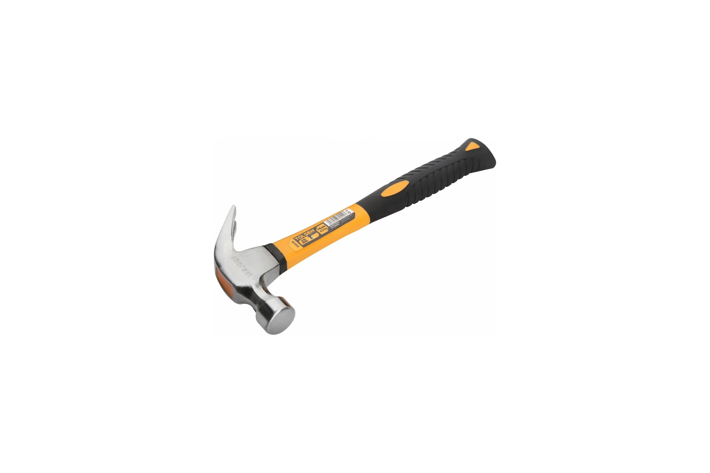 Молоток столяра TOLSEN фибергласовая рукоятка 450 г 25030