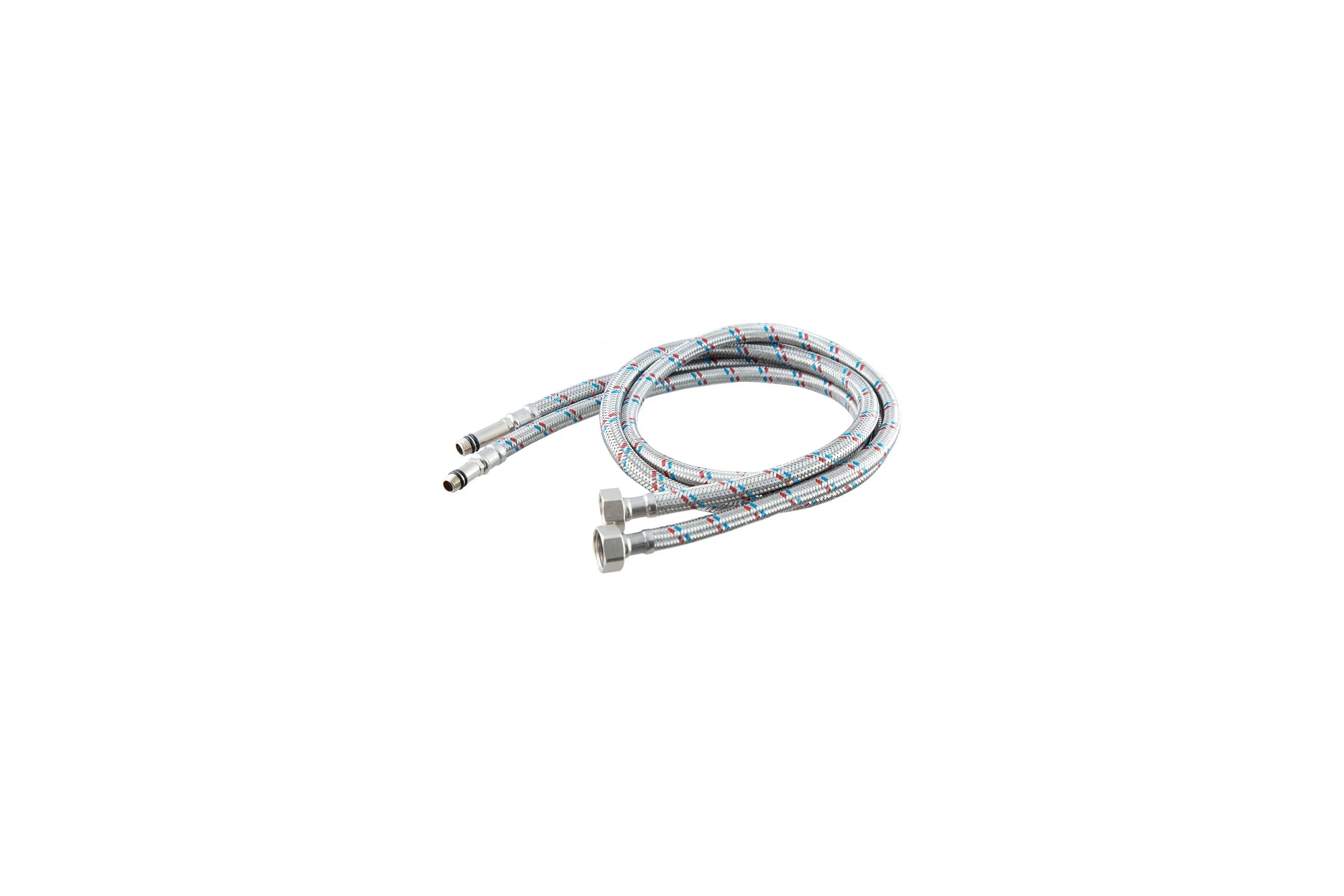 Гибкая подводка для смесителя OUTE пара, 1/2", М10, гайка-штуцер, 150 см TP57-150