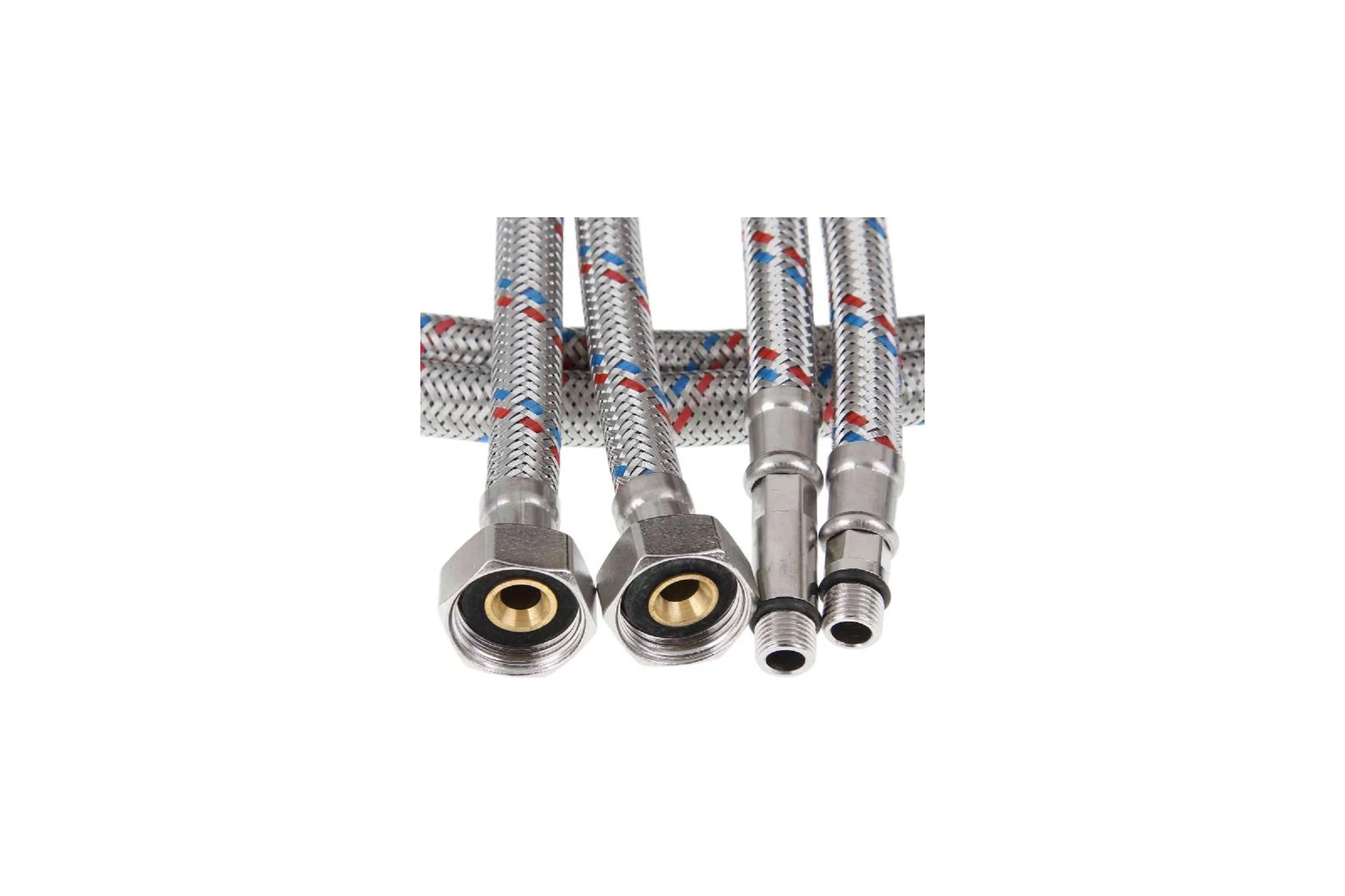 Гибкая подводка для смесителя OUTE пара, 1/2", М10, гайка-штуцер, 100 см TP57-100