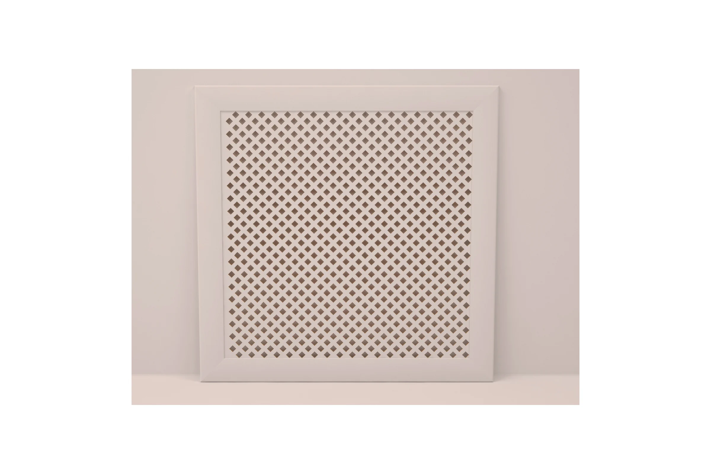 Экран на батарею отопления STELLA МДФ 60x60 см., Глория белый ЦБ-00002221