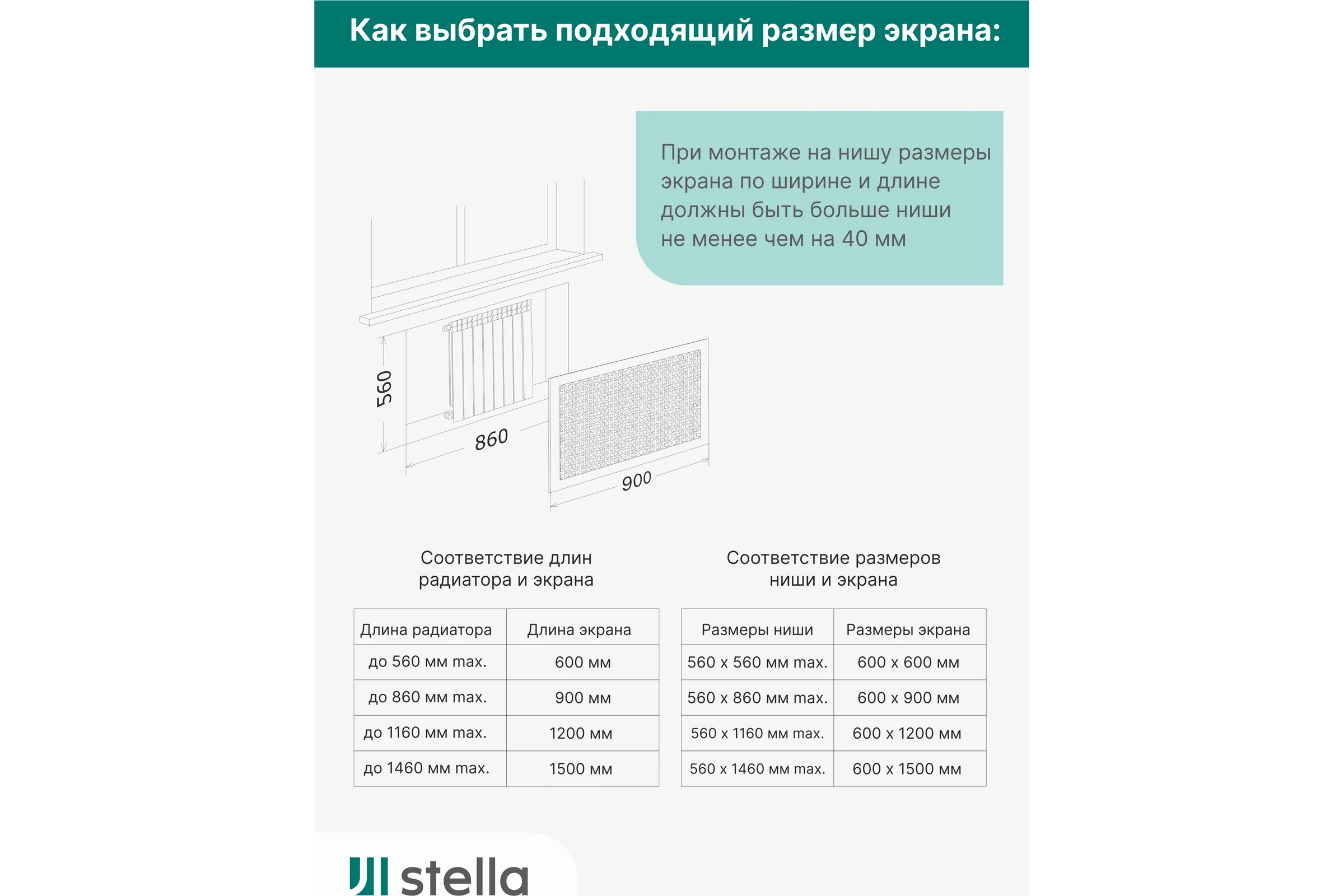 Экран на батарею отопления STELLA МДФ 90x60 см., Дамаско венге ЦБ-00002256