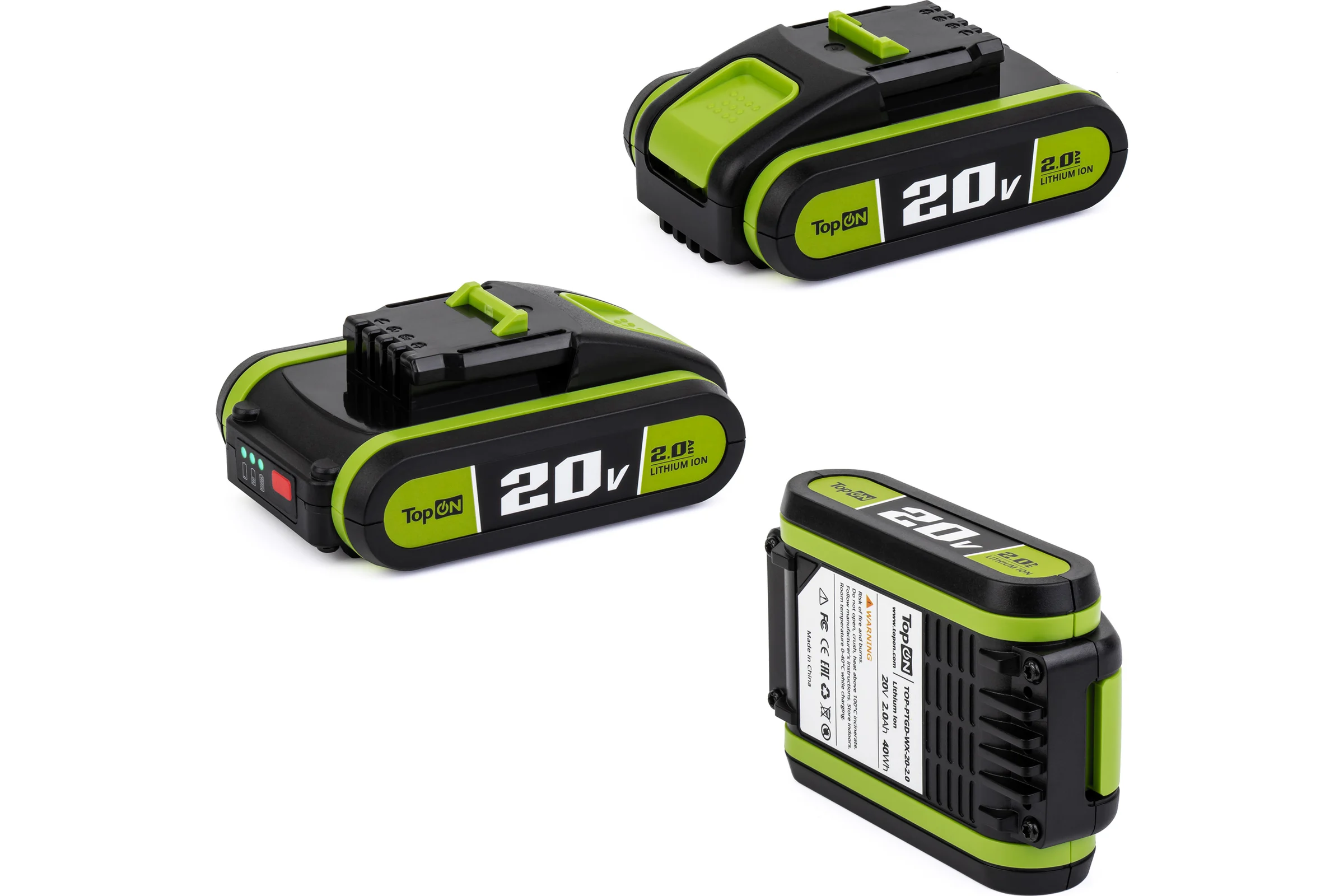 Аккумулятор TopOn 20V 2.0Ah (Li-Ion) PN: WA3553 TOP-PTGD-WX-20-2.0