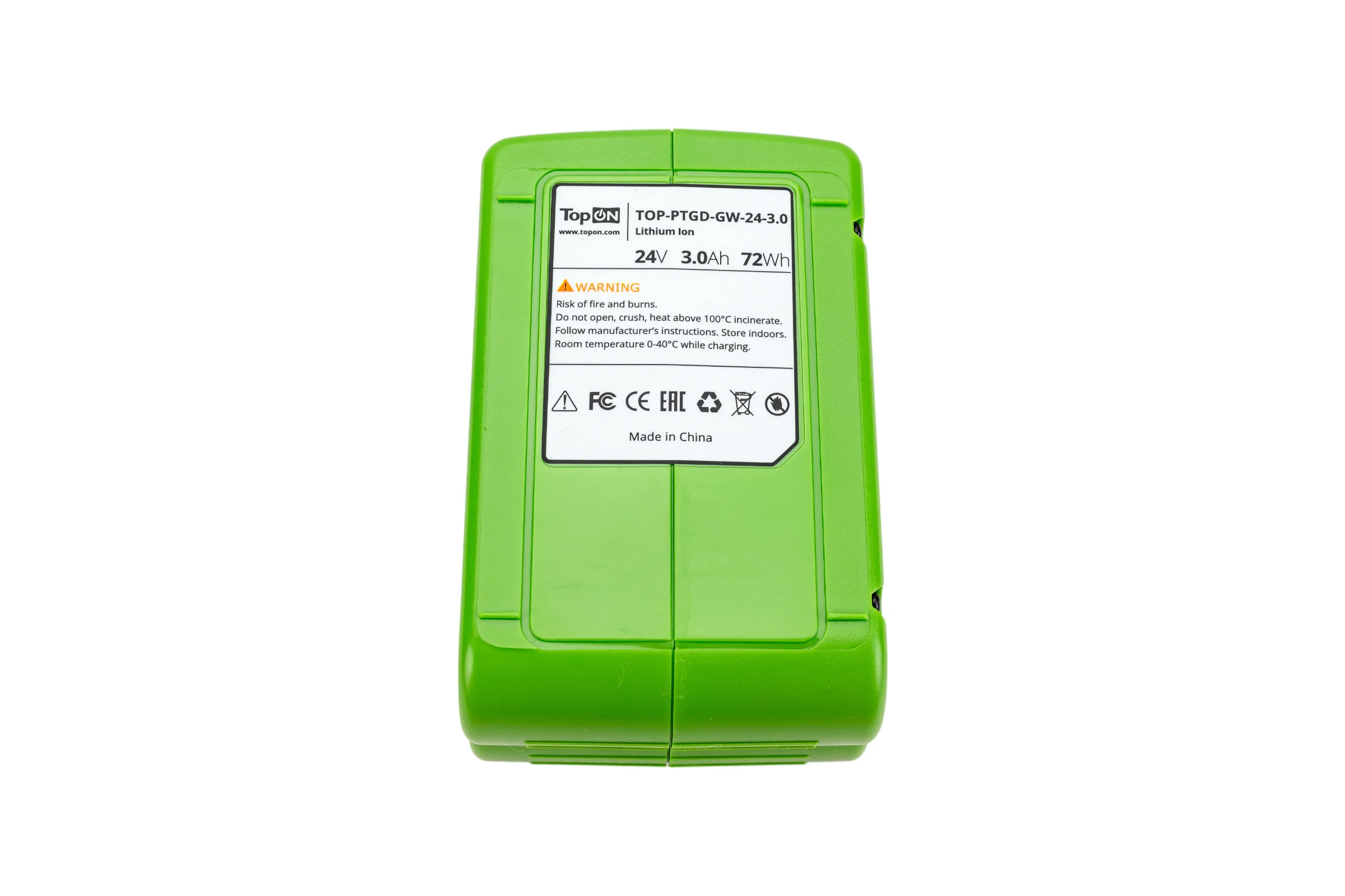 Аккумулятор для Greenworks 24В, 3.0 А*ч (Li-Ion) PN: G24B2 TopOn TOP-PTGD-GW-24-3.0