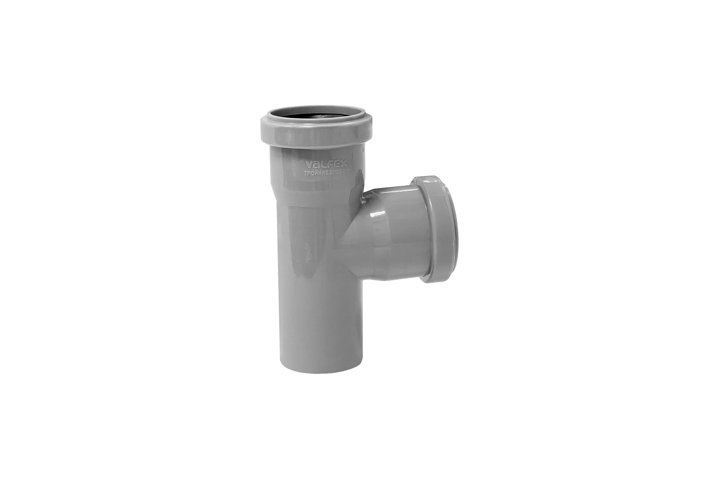 Тройник VALFEX 87.5 градусов, 50-50, внутренняя канализация 24050050