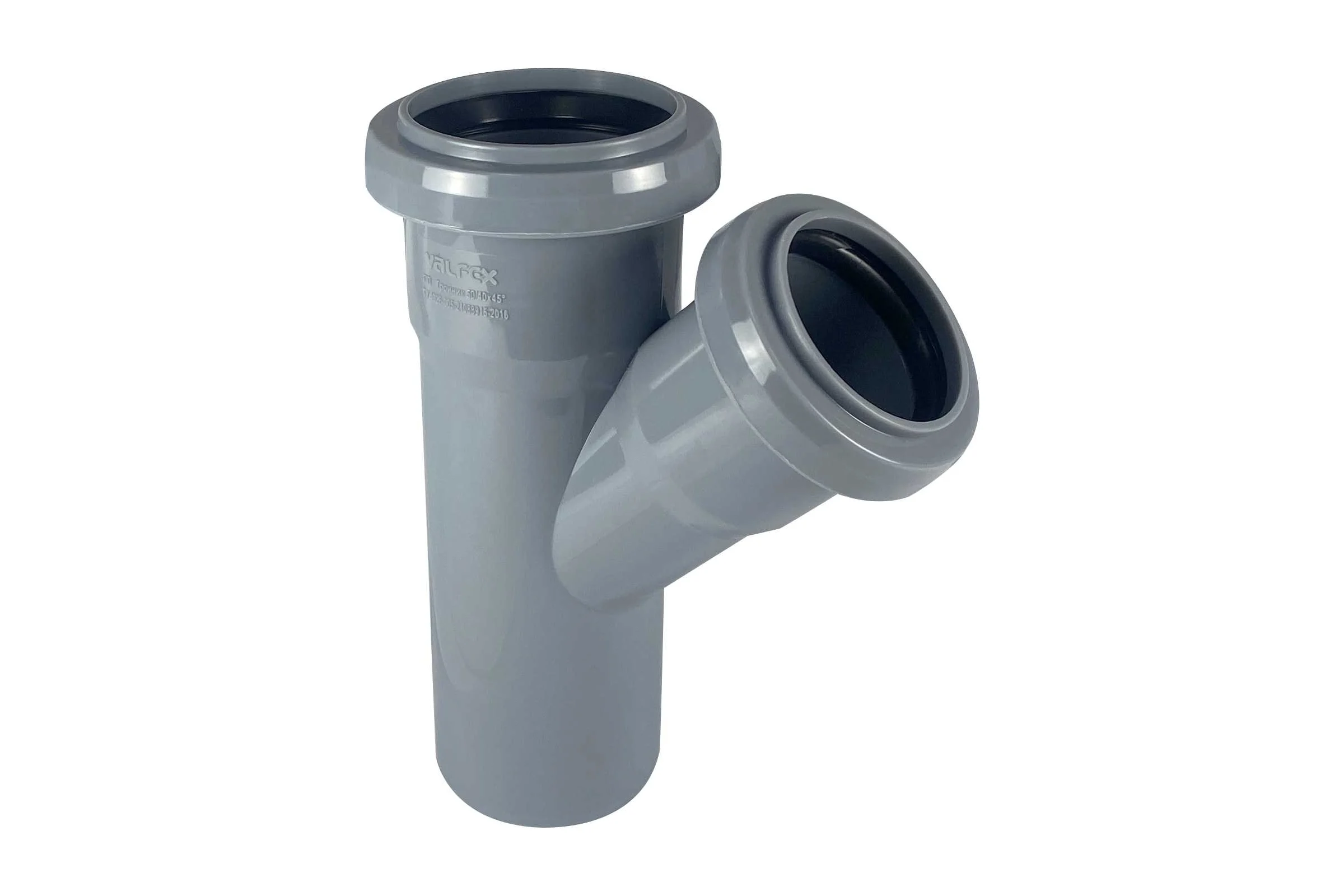 Тройник VALFEX 45 градусов, 50-40, внутренняя канализация 22050040