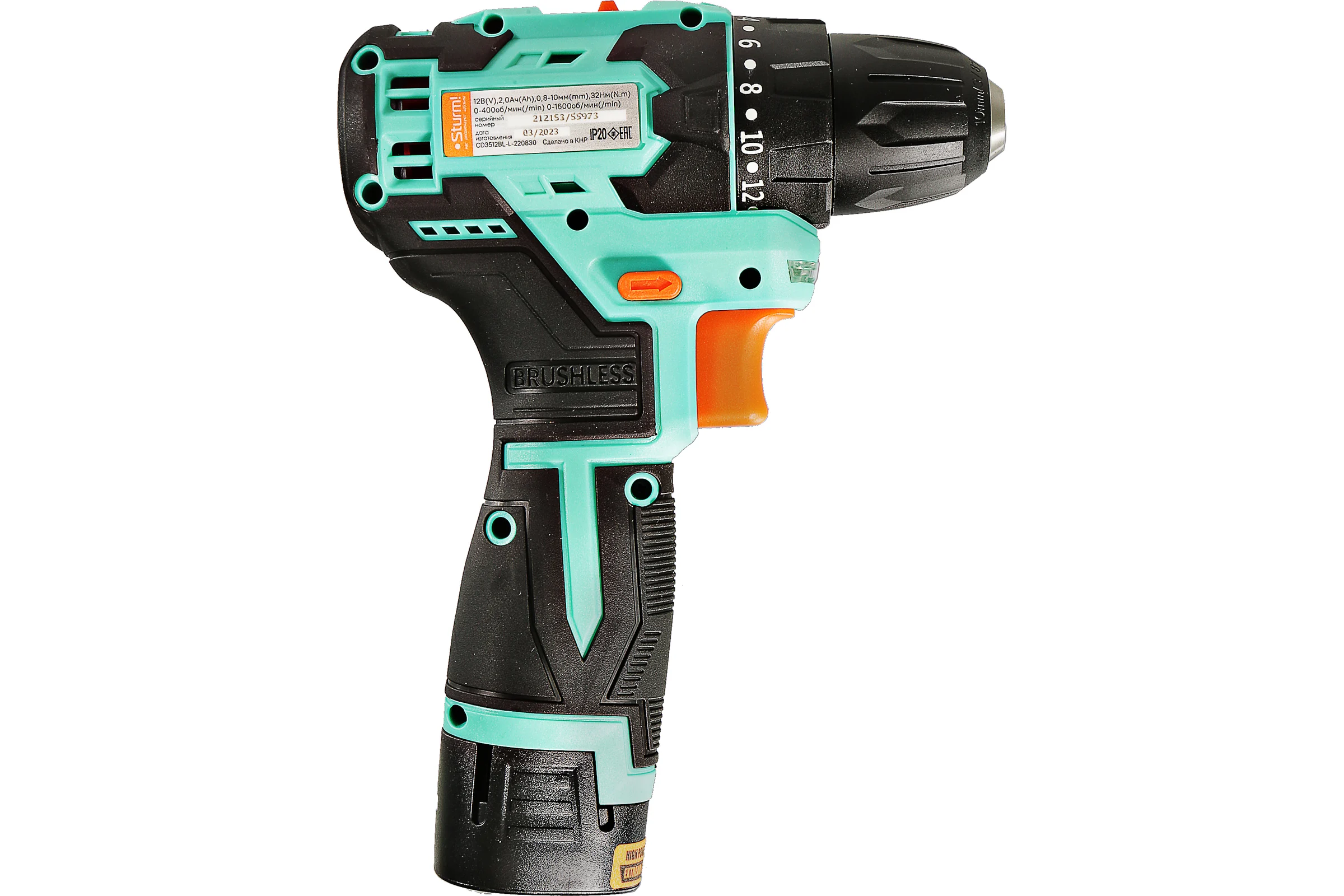 Аккумуляторный шуруповерт Sturm CD3512BL