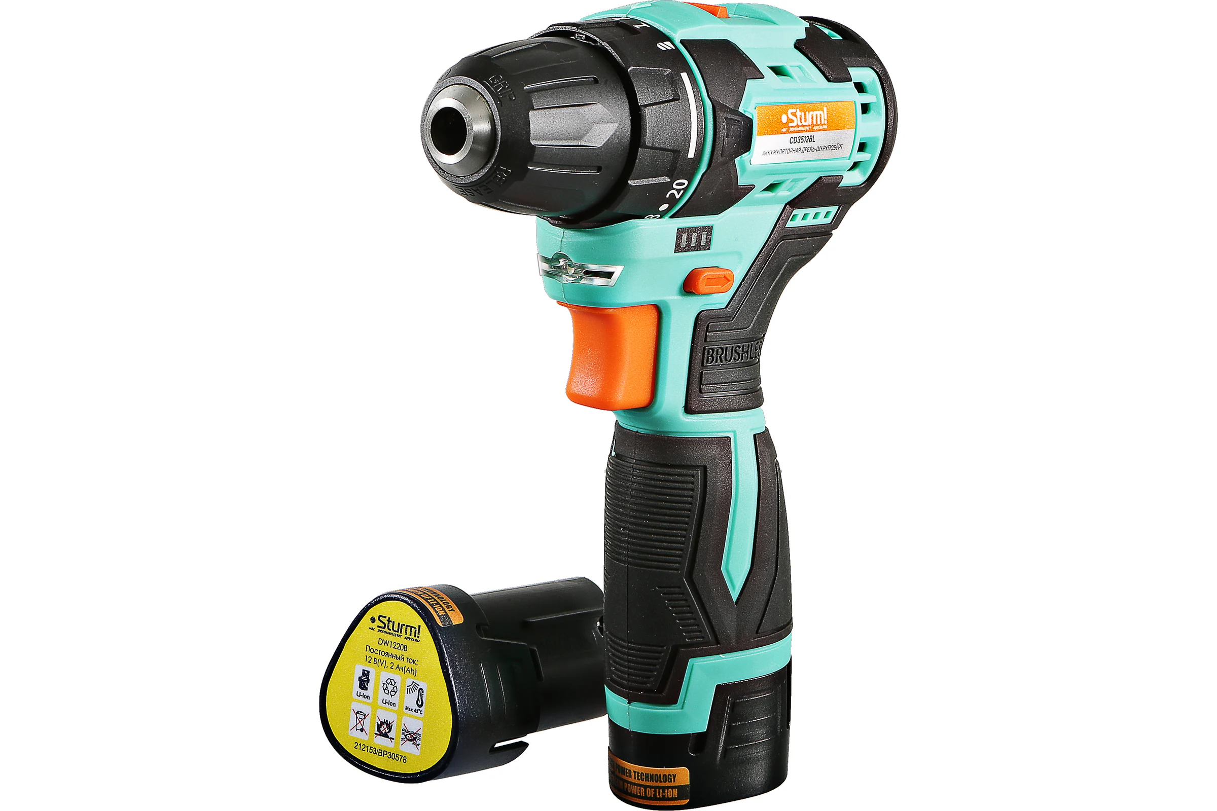 Аккумуляторный шуруповерт Sturm CD3512BL