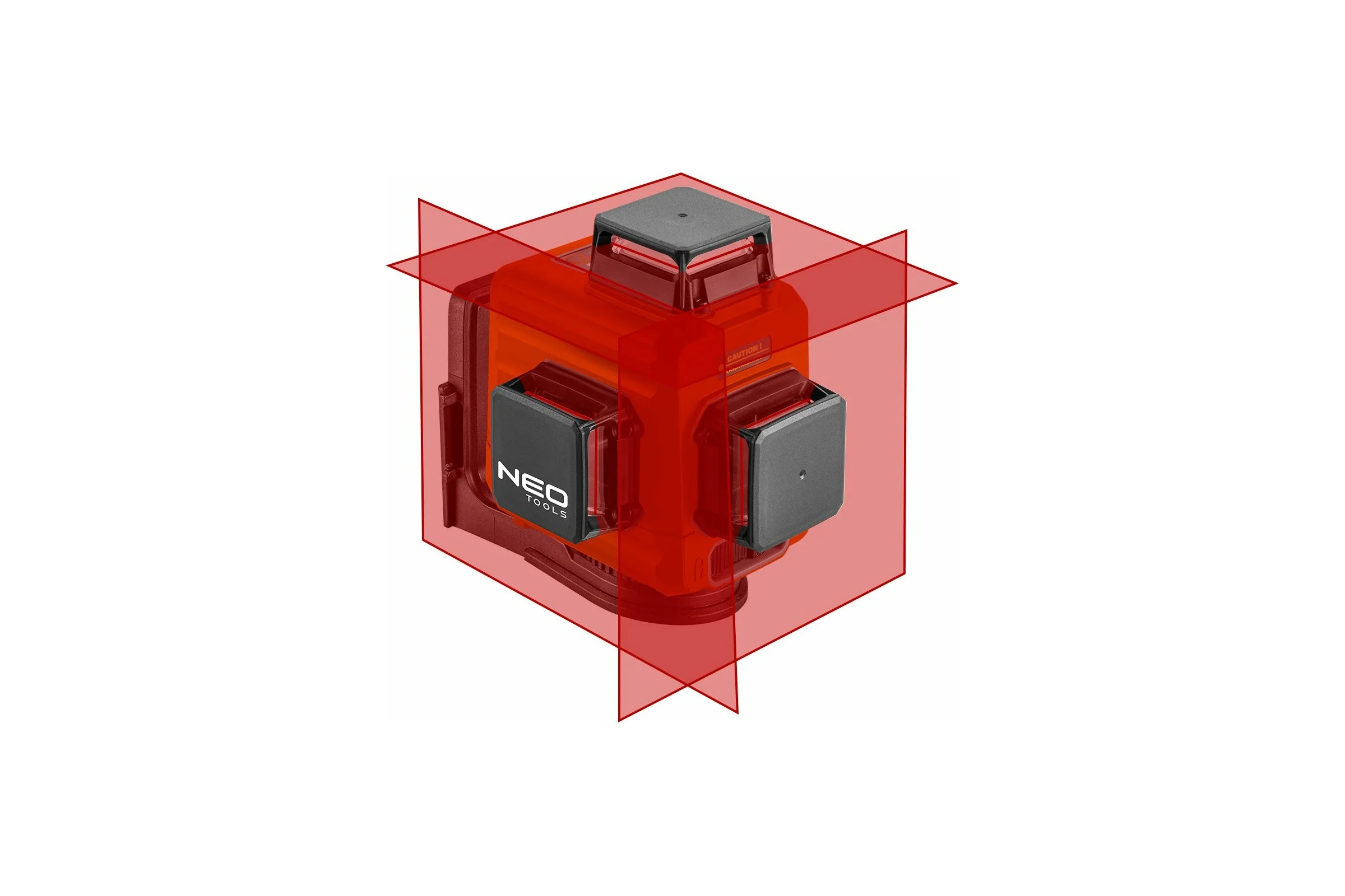 Лазерный уровень 3D NEO Tools, 15 м, красный, самовыравнивание 4, магнитный держатель, кейс 75-104