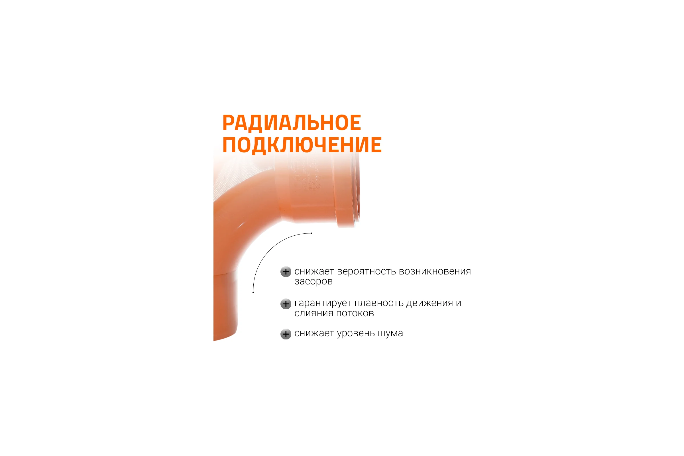 Радиальный отвод Ostendorf KGBD 1М SW 110x87 228088