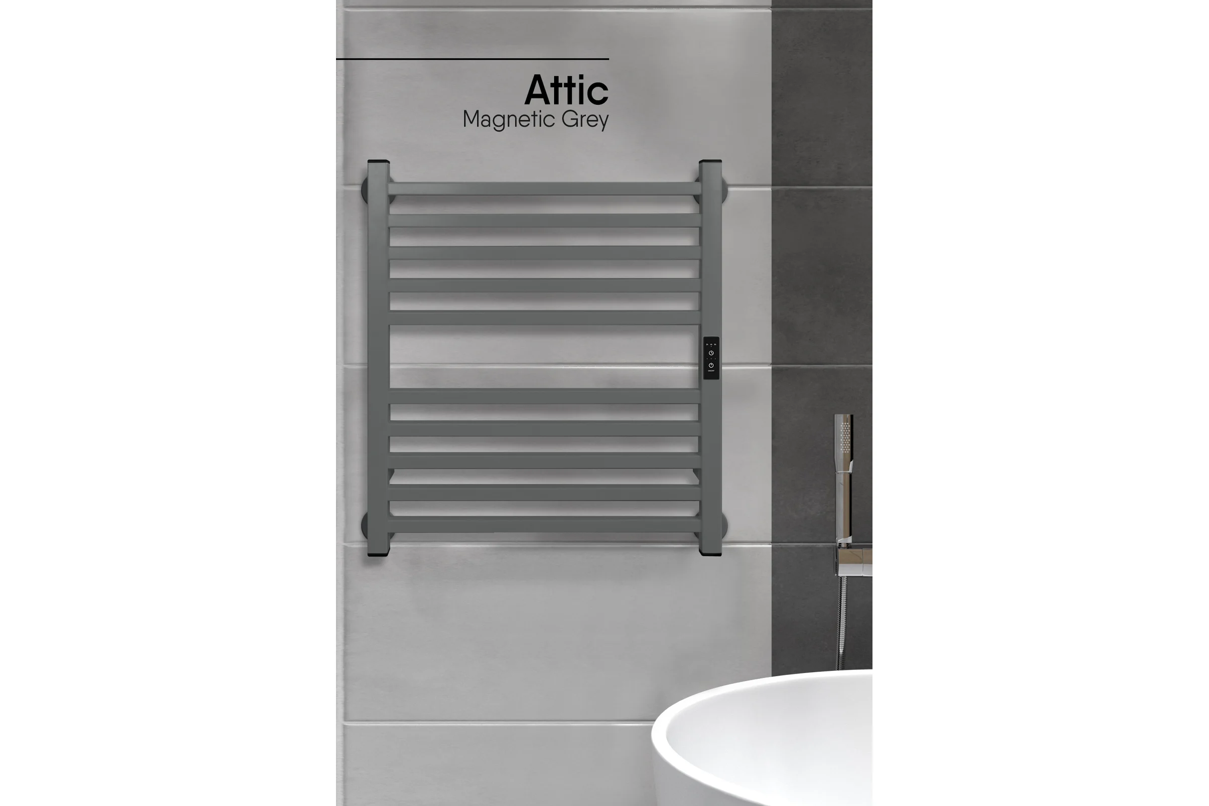 Полотенцесушитель INDIGO Attic electro 60/50 таймер, скрытый монтаж, универсальное подключение R/L LСLATCE60-50MGRt