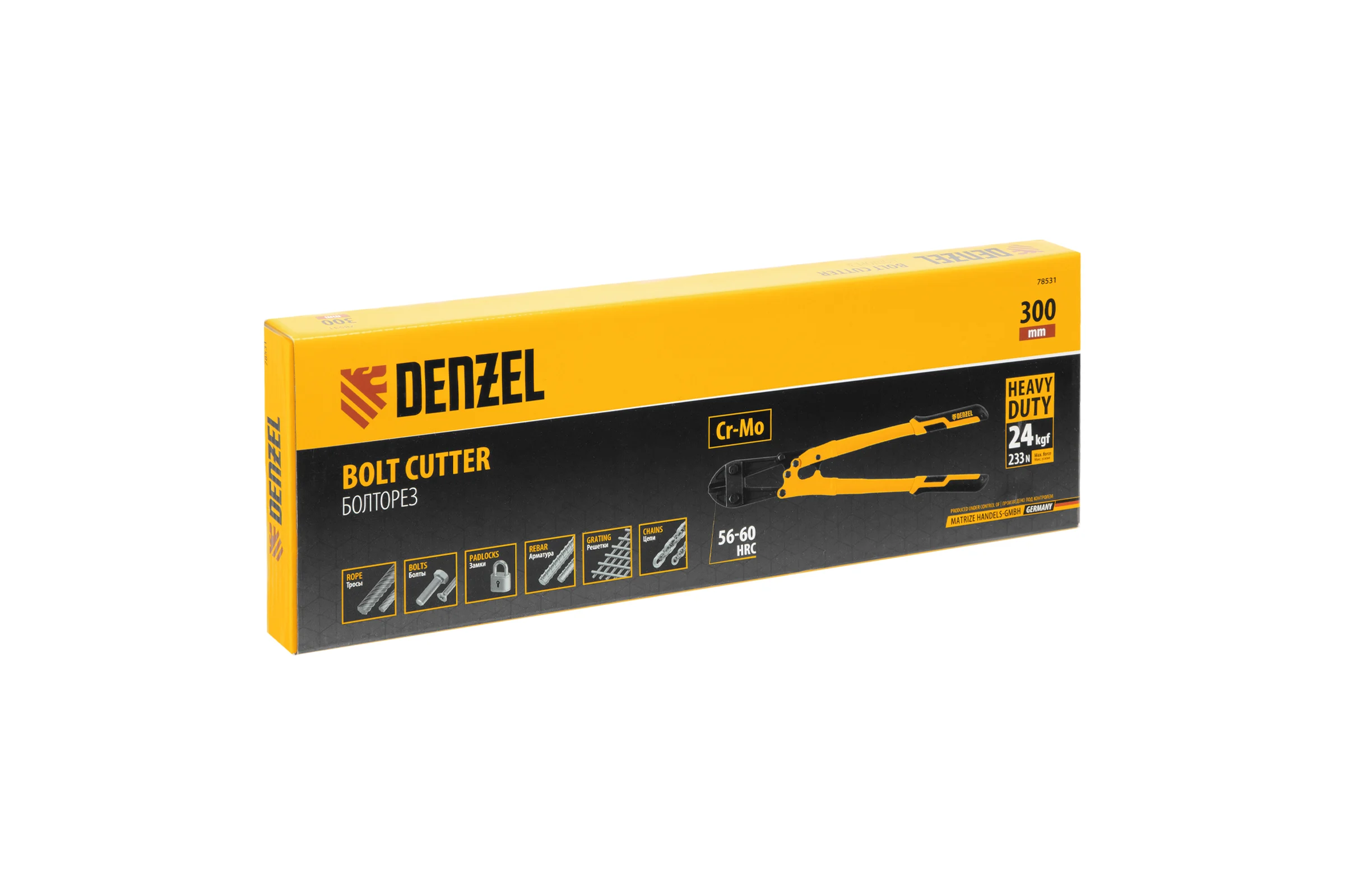 Болторез Denzel 300 мм, 12", Cr-Mo 78531