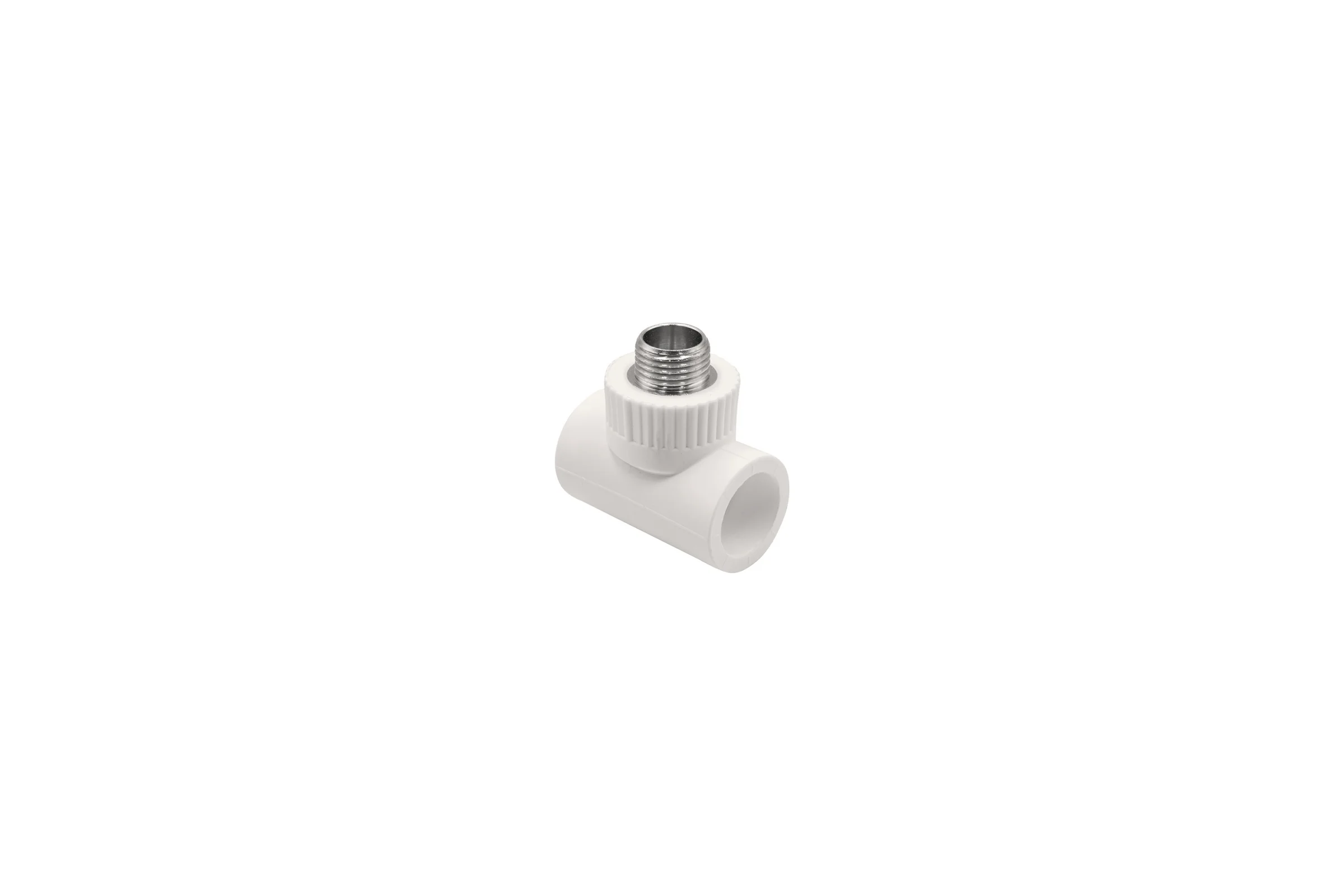 Тройник GIBAX полипропилен, 25x1/2" НР, белый, 4 шт. PPL07-03032