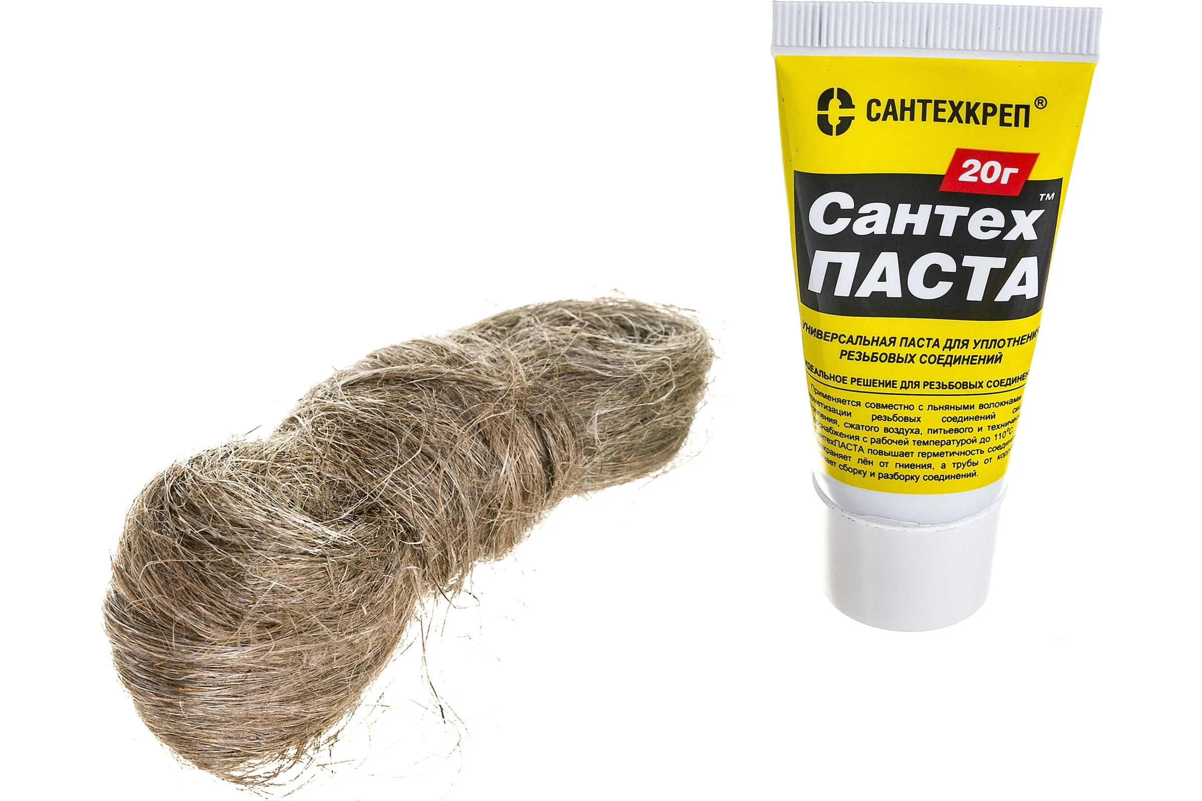 Набор Сантехкреп "Сантехпаста" 20 гр. + лен 14 гр 2.2.4.