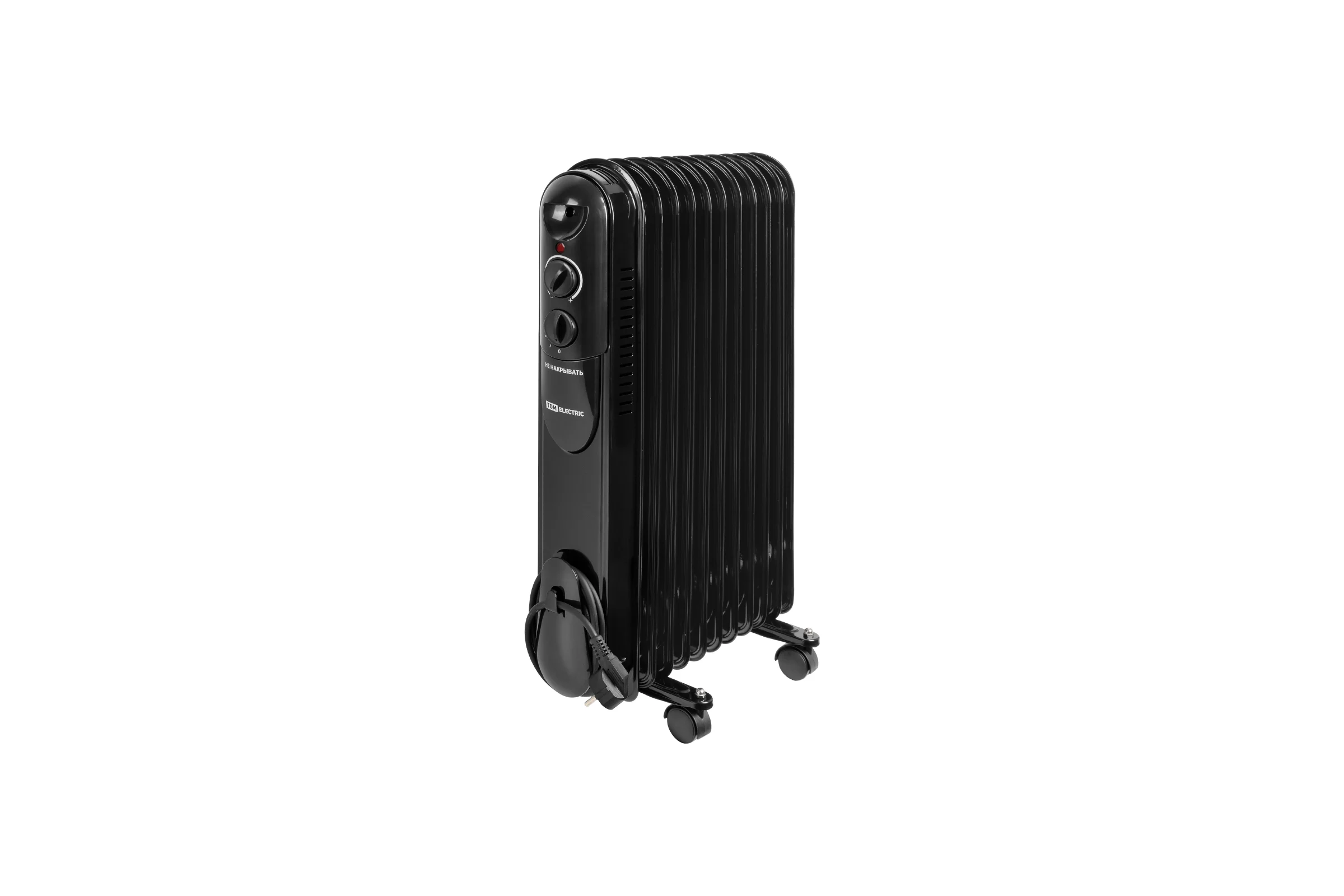 Масляный обогреватель TDM ELECTRIC МО-11К, чёрный, 2500 Вт, 11 секций, регулятор мощности 1000/1500/2500 Вт, термостат, SQ2501-0906
