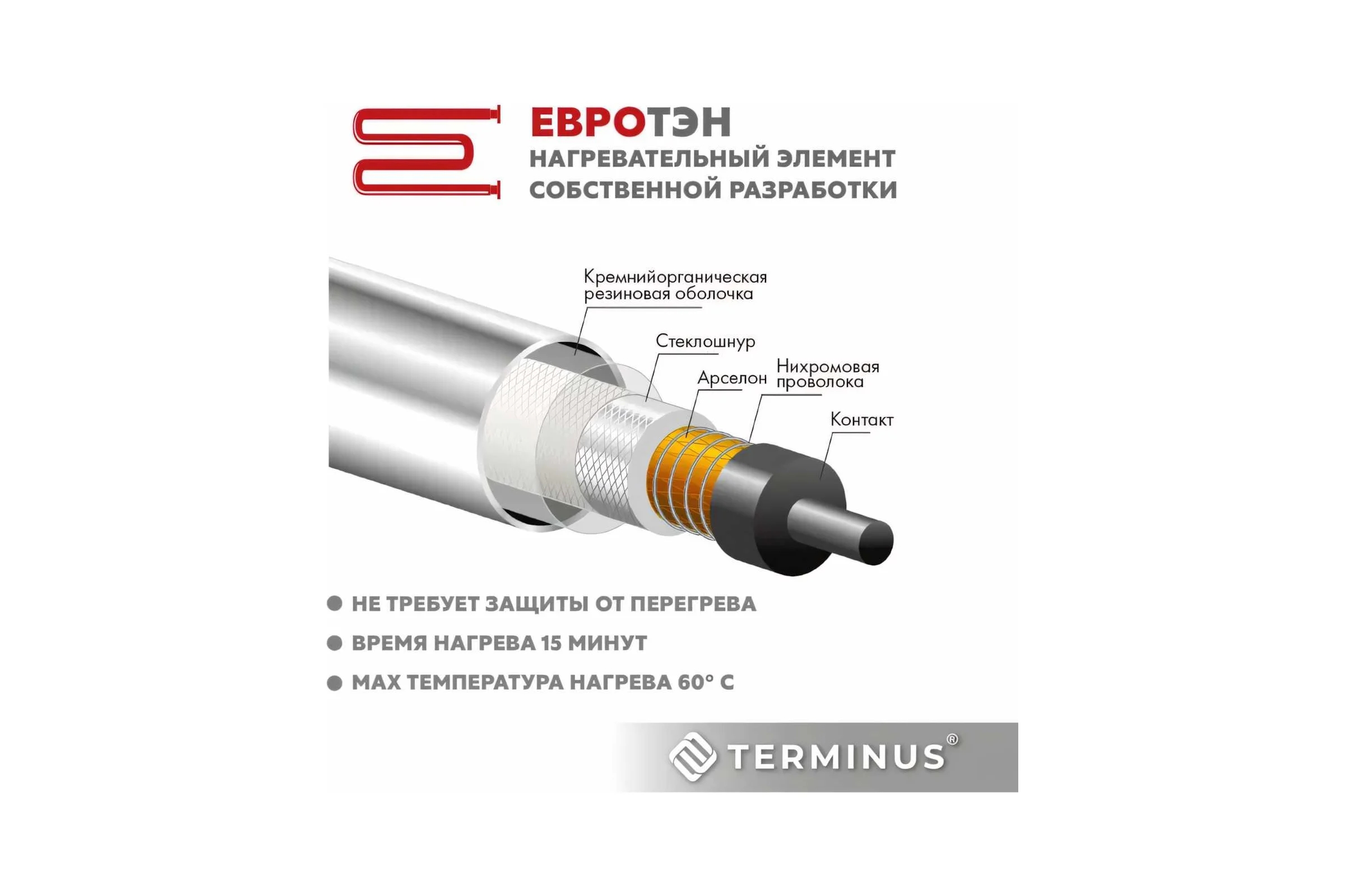 Полотенцесушитель Terminus Евромикс П8 500x850 quick touch 4670078531292