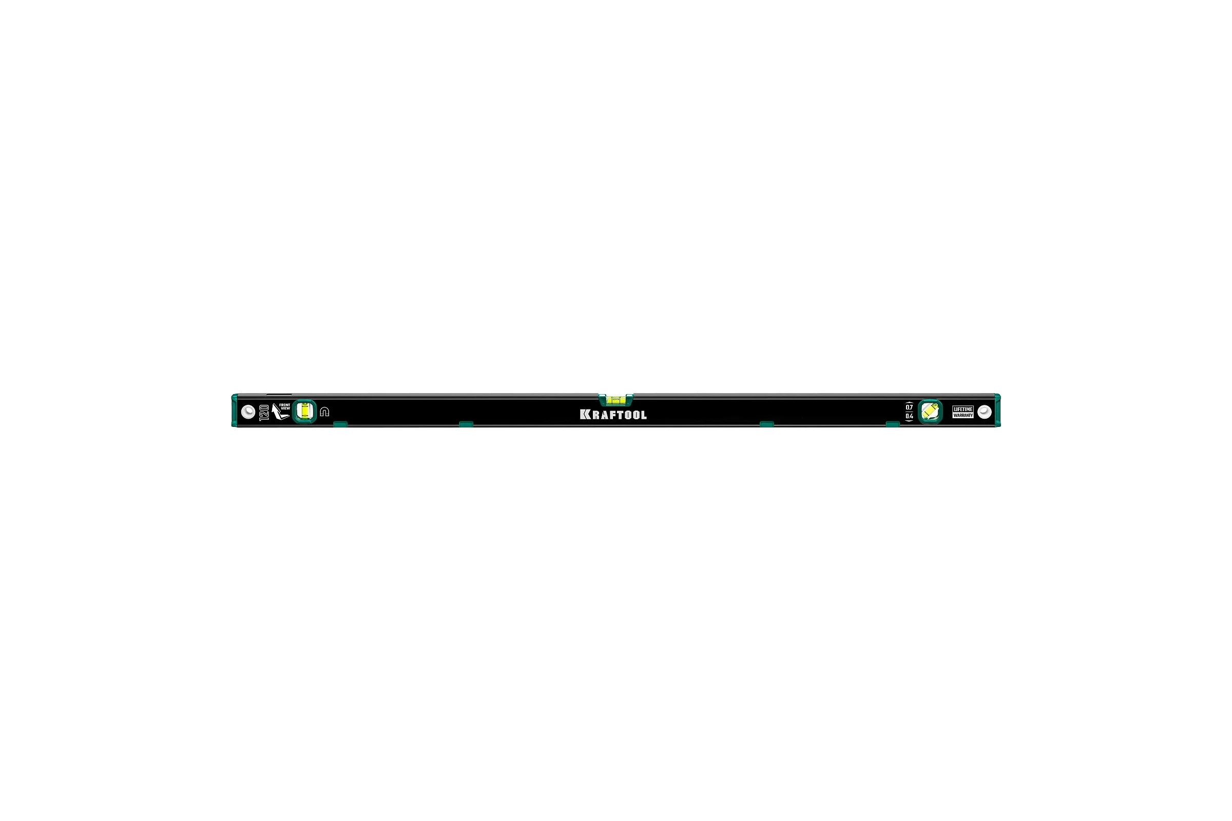 Магнитный уровень KRAFTOOL с зеркальным глазком 1200 мм 34785-120