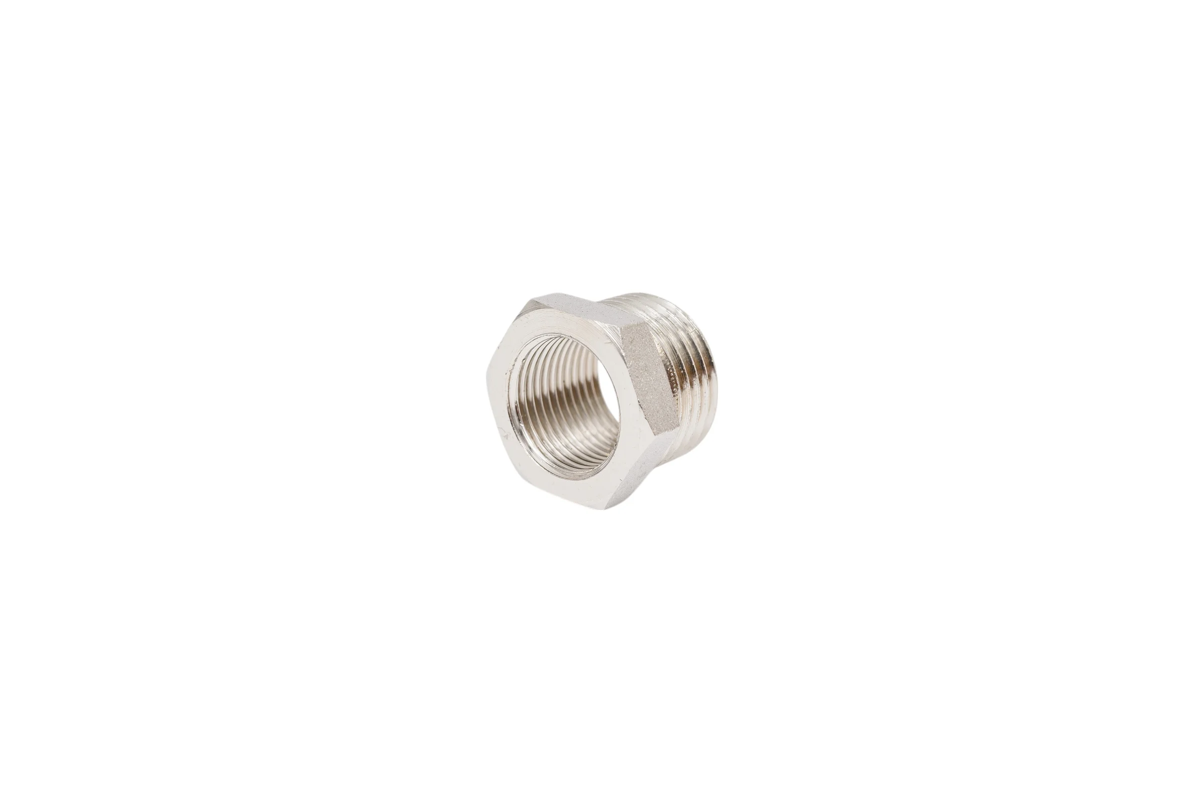 Футорка резьбовая латунная никелированная DOUBLE-LIN Н/В 1/2" x 3/8" LL6033 (1/2"x3/8")