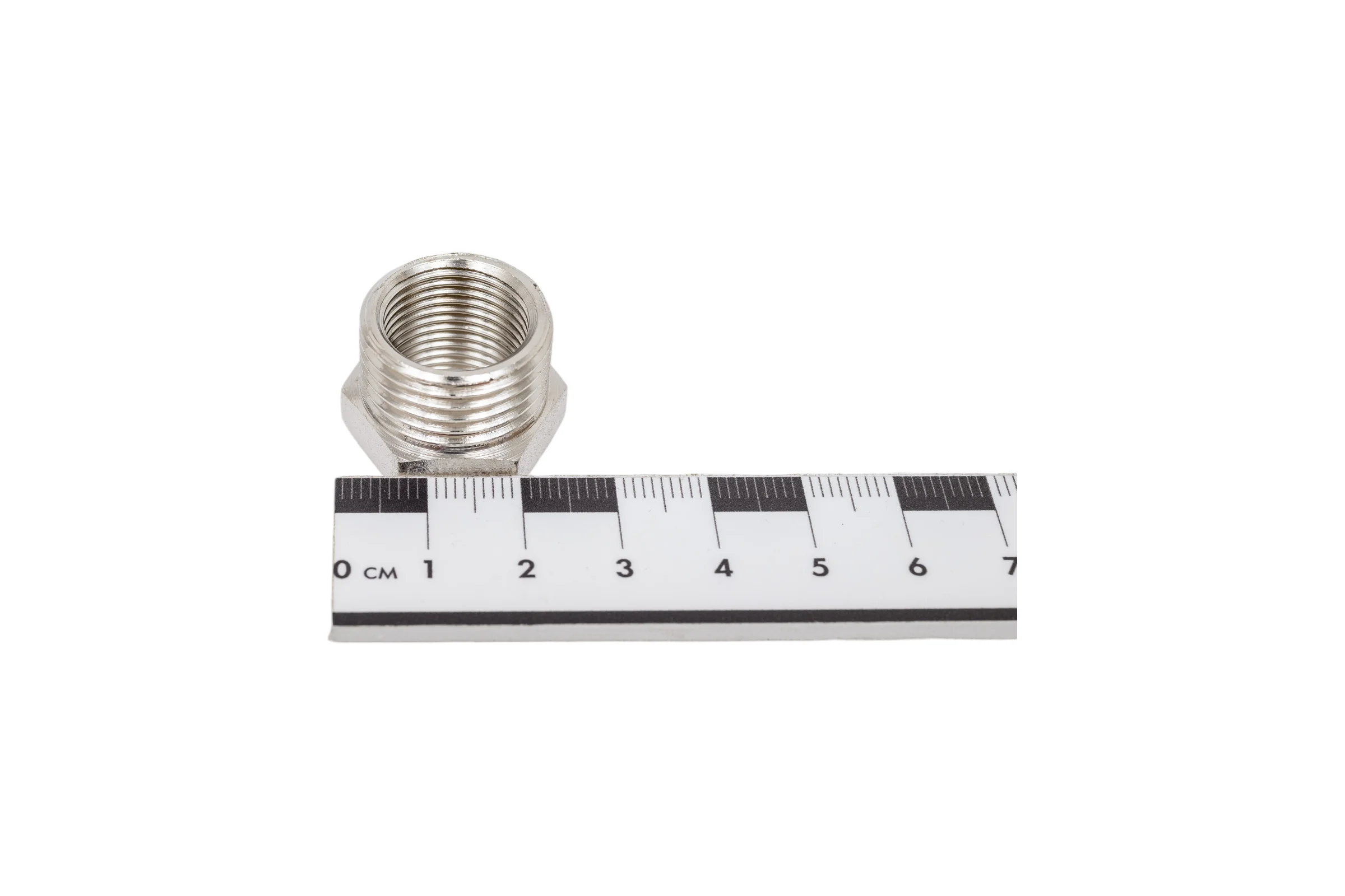 Футорка резьбовая латунная никелированная DOUBLE-LIN Н/В 1/2" x 3/8" LL6033 (1/2"x3/8")
