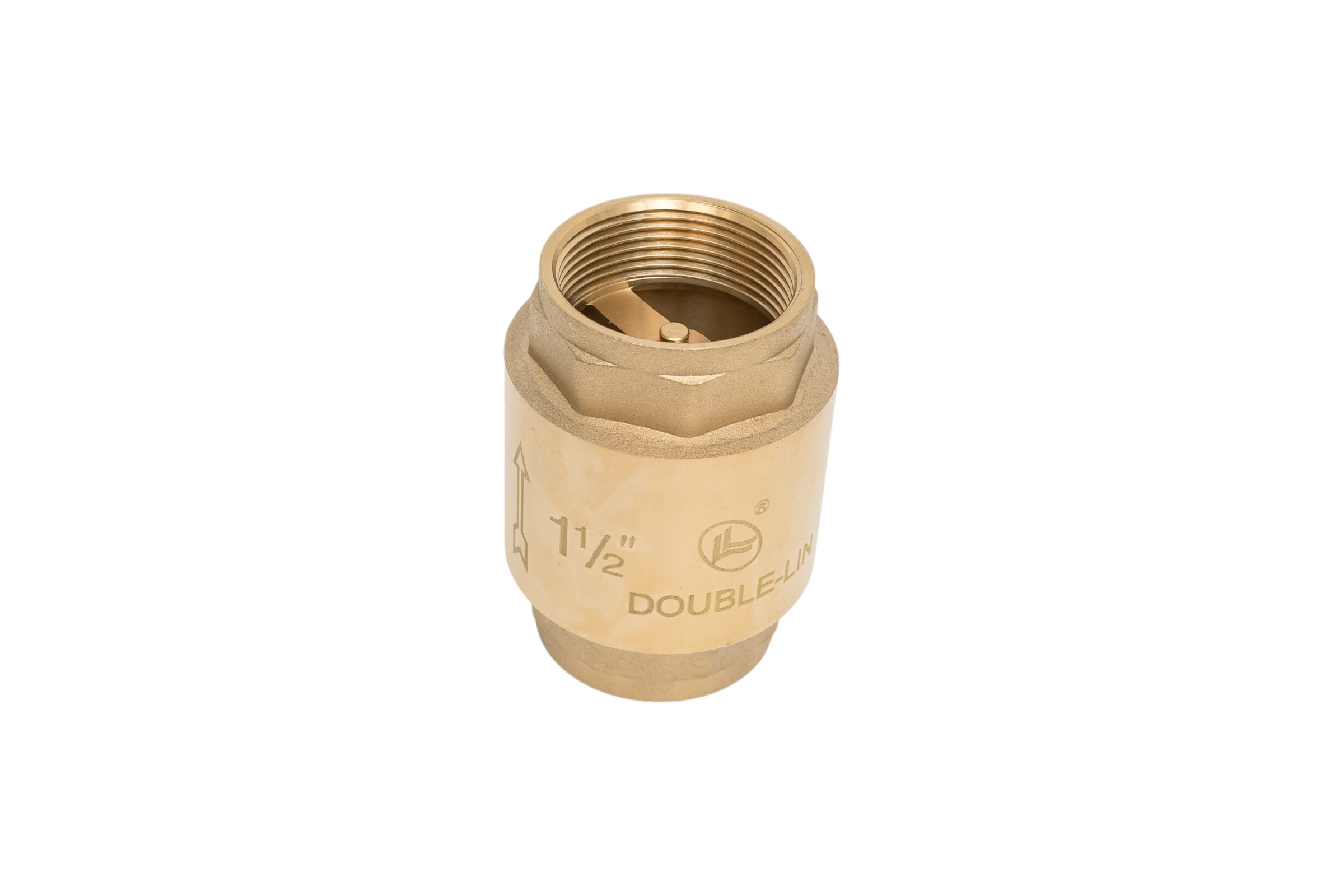 Обратный клапан DOUBLE-LIN латунный золотник В/В Ø1 1/2" LL5022 (1 1/2")