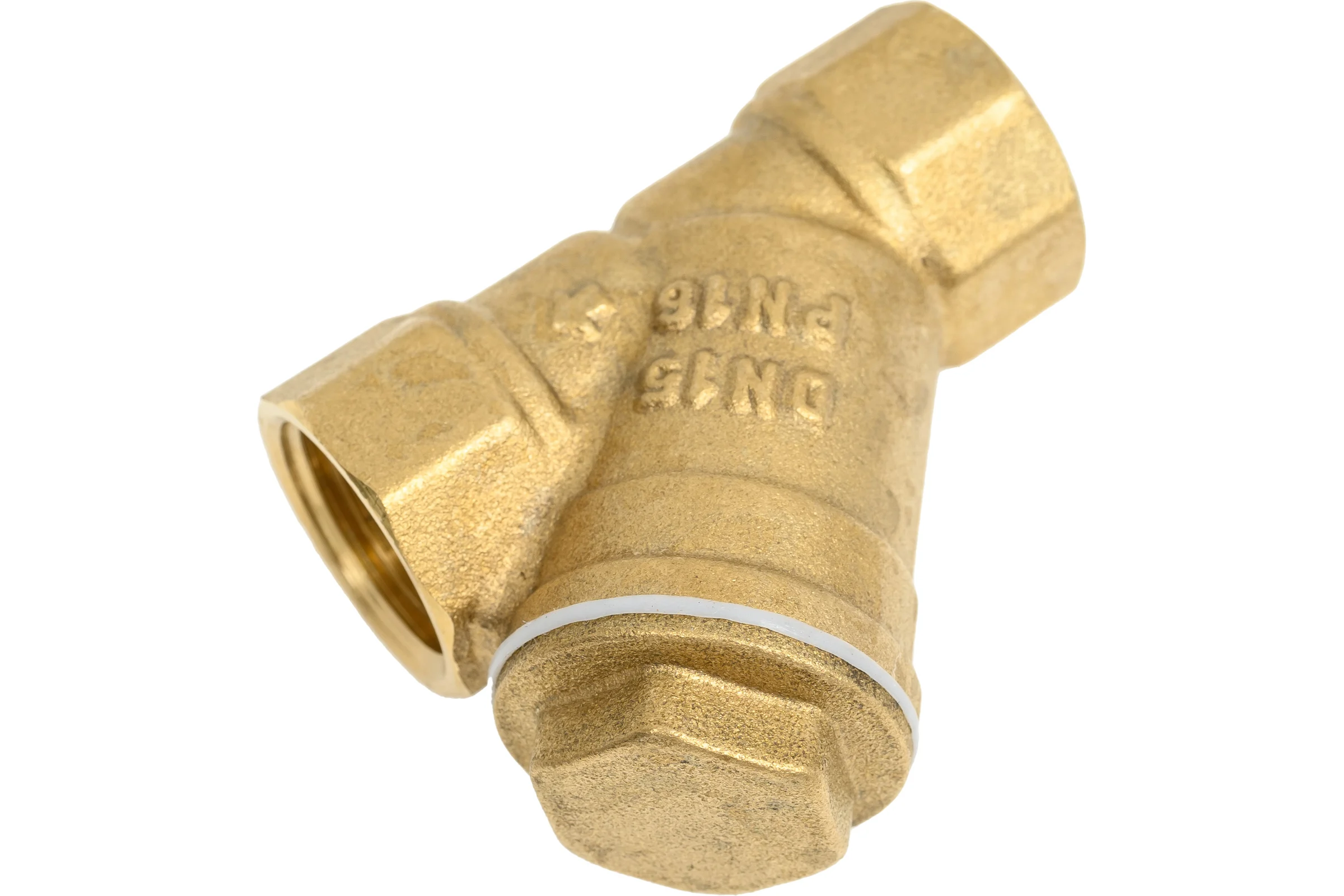 Косой фильтр DOUBLE-LIN резьбовой латунный В/В Ø1/2" LL5005 (1/2")