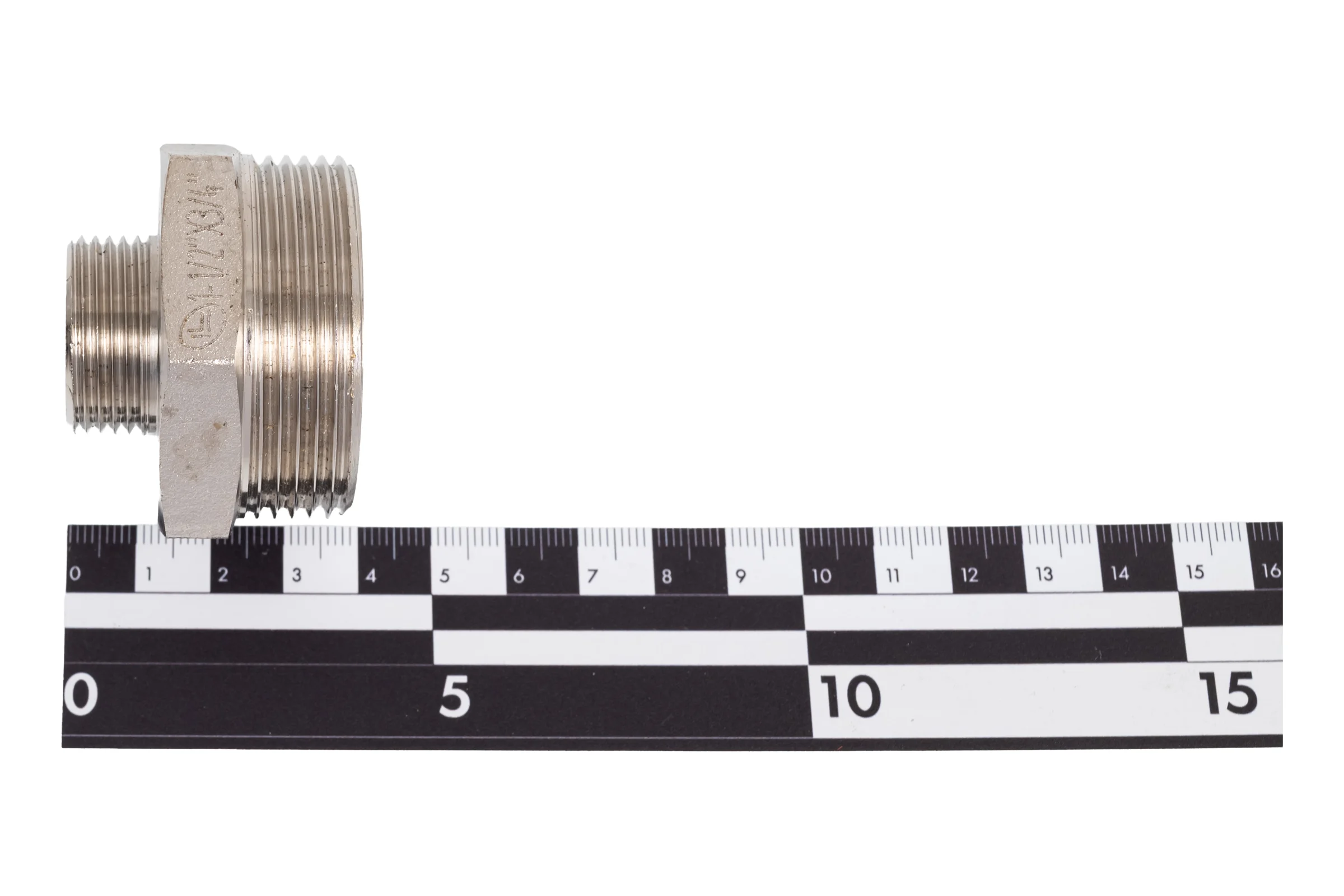Ниппель переходной резьбовой DOUBLE-LIN латунный никелированный Н/Н 1.1/2" x 3/4" LL6050 (1 1/2"x3/4")