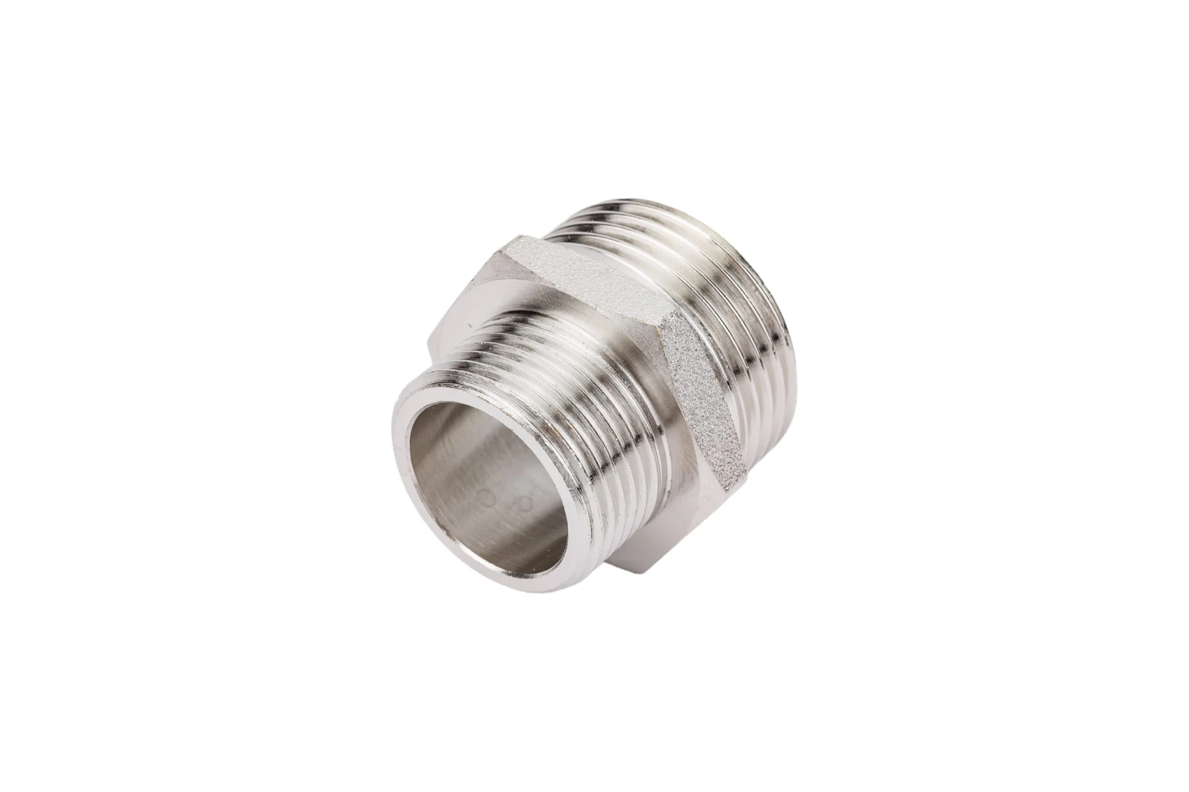 Ниппель переходной резьбовой DOUBLE-LIN латунный никелированный Н/Н 2" x 1.1/2" LL6050 (2"x1 1/2")