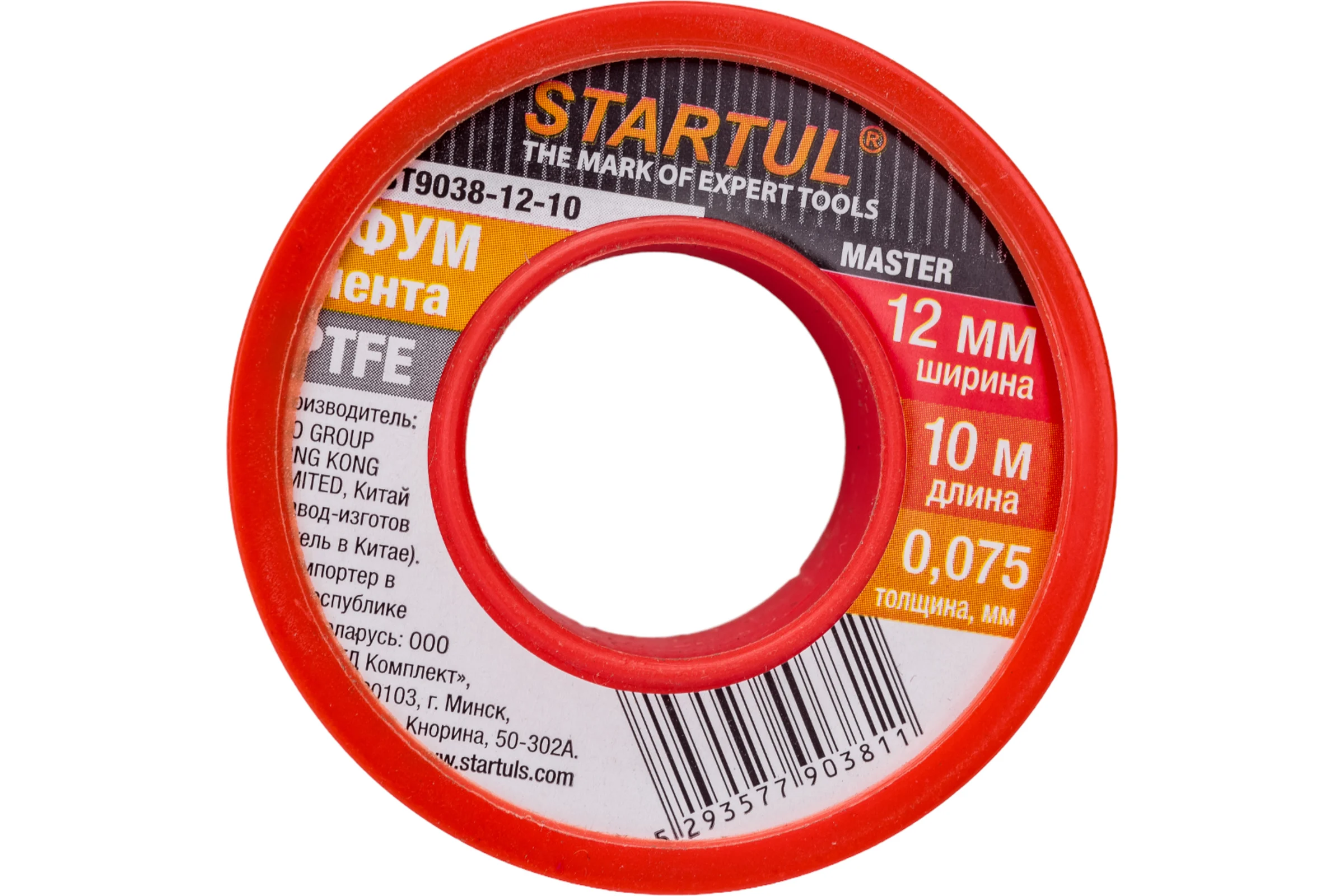 Фум-лента STARTUL PTFE Master 12 мм х 10 м ST9038-12-10
