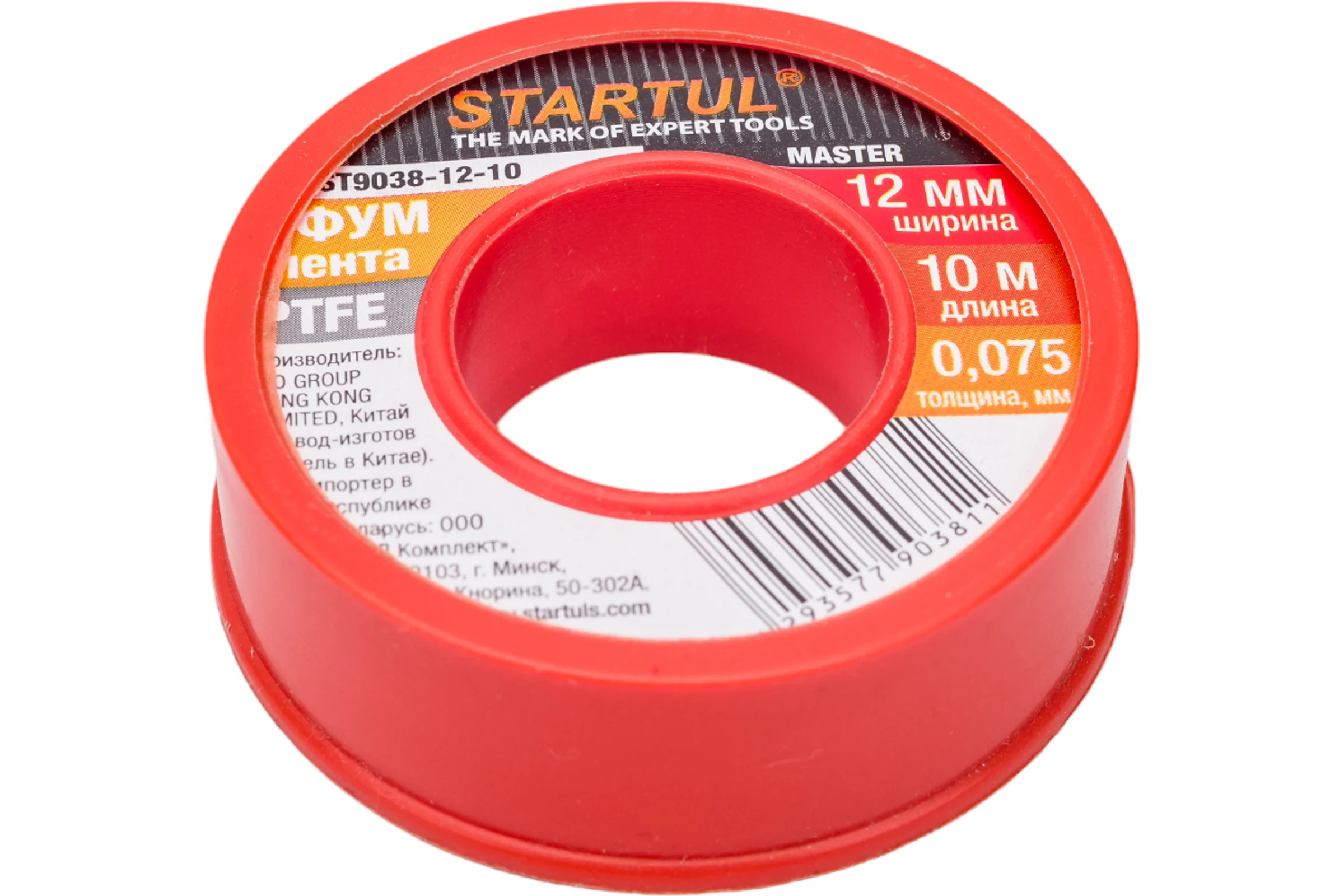 Фум-лента STARTUL PTFE Master 12 мм х 10 м ST9038-12-10