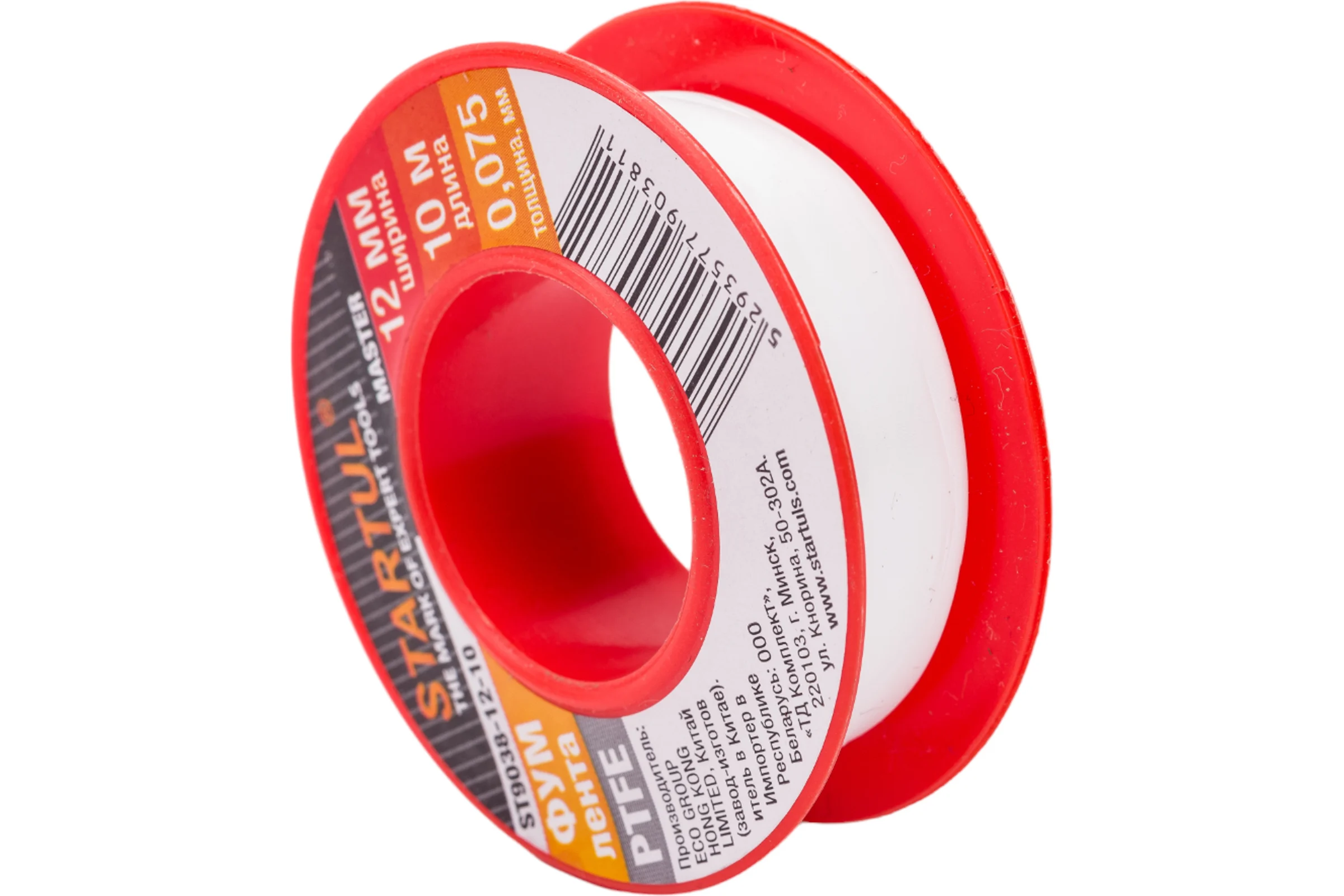 Фум-лента STARTUL PTFE Master 12 мм х 10 м ST9038-12-10