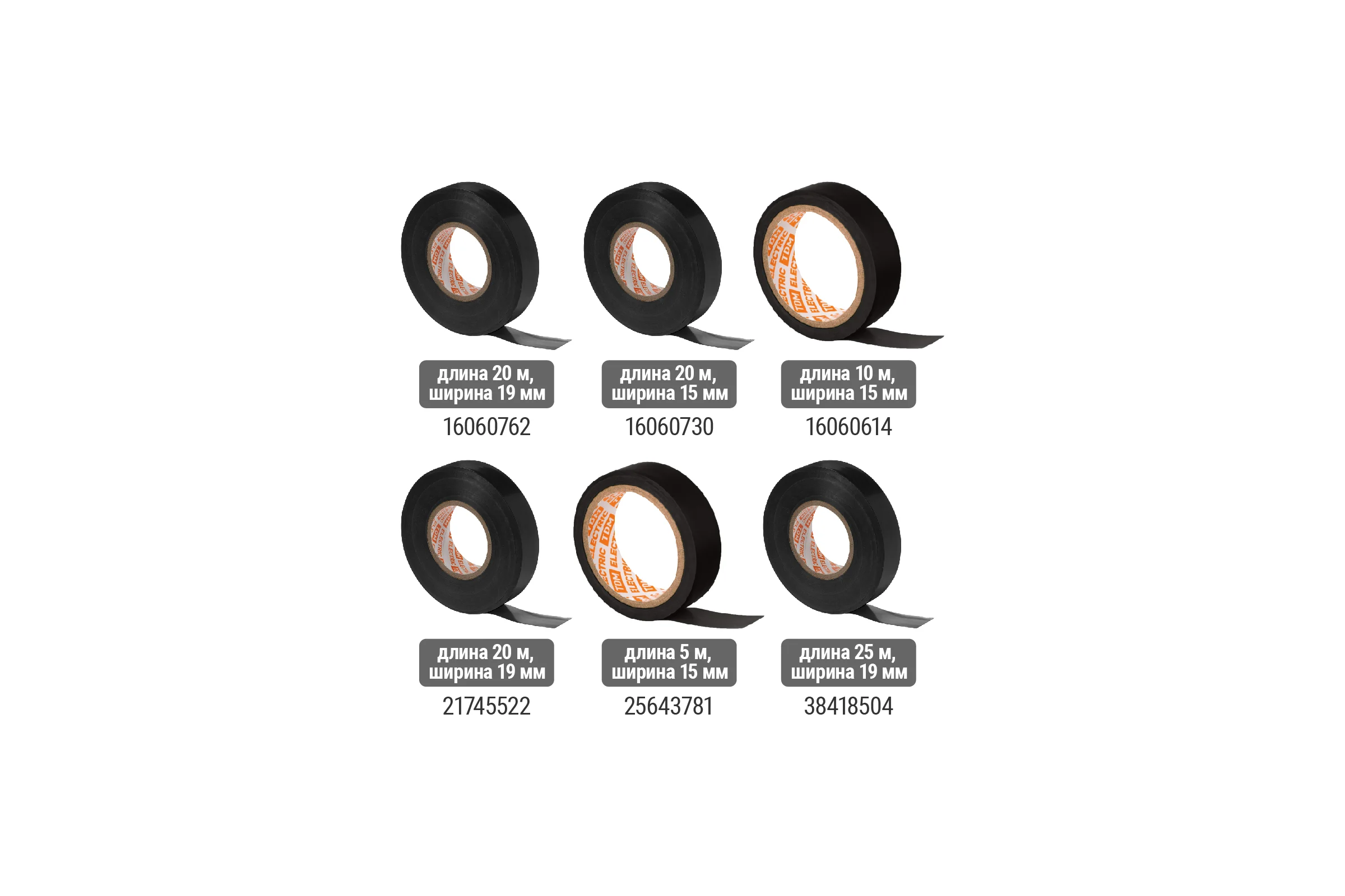 Изолента TDM ELECTRIC ПВХ, профессиональная, 0,18x19 мм, черная, 20 м SQ0526-0066