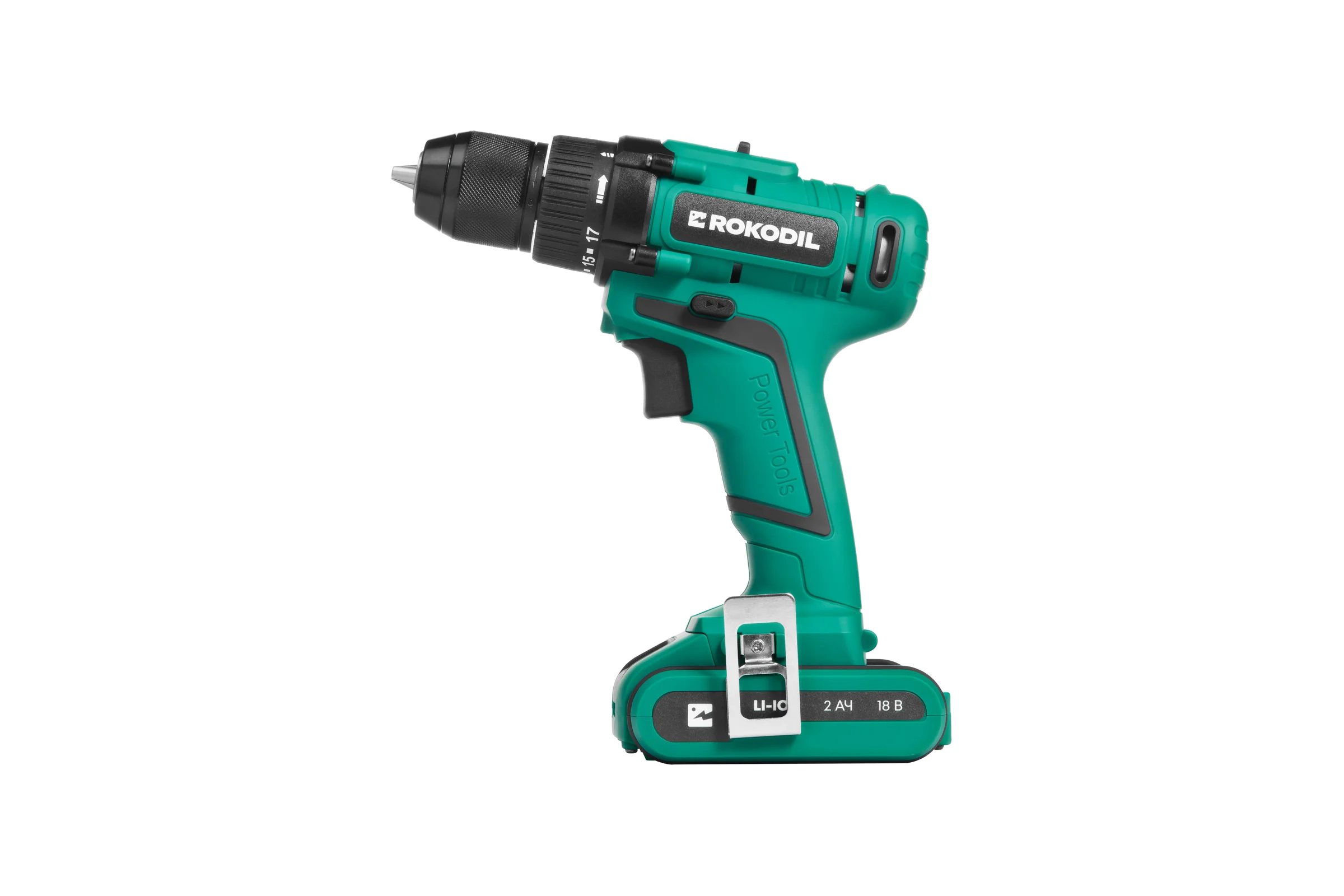 Аккумуляторная дрель-шуруповерт Rokodil Twist 2 Pro, 18В, 48Нм, 2Ач, 1045101